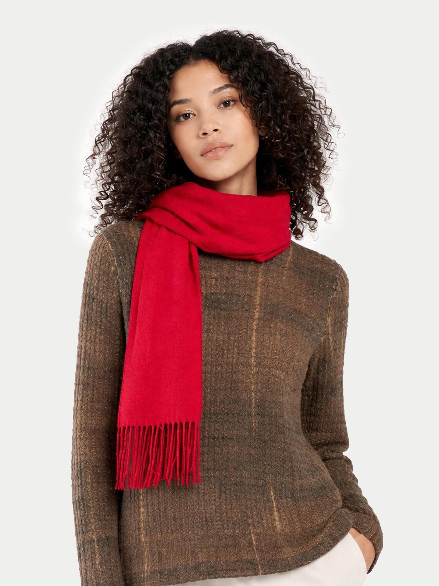 GOBI Cashmere Strickschal Kaschmirschal mit Fransen