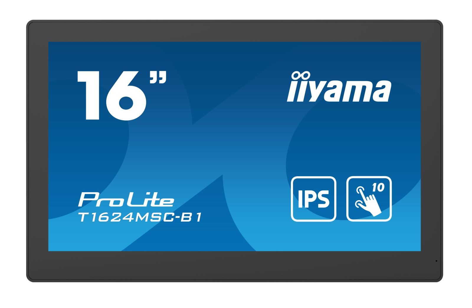 Iiyama T1624MSC-B1 39,62cm 15,6Zoll kapazitiv multitouch LED Backlight TFT-Monitor (1920 x 1080 px, Full HD, 25 ms Reaktionszeit, IPS, Touchscreen, Lautsprecher)
