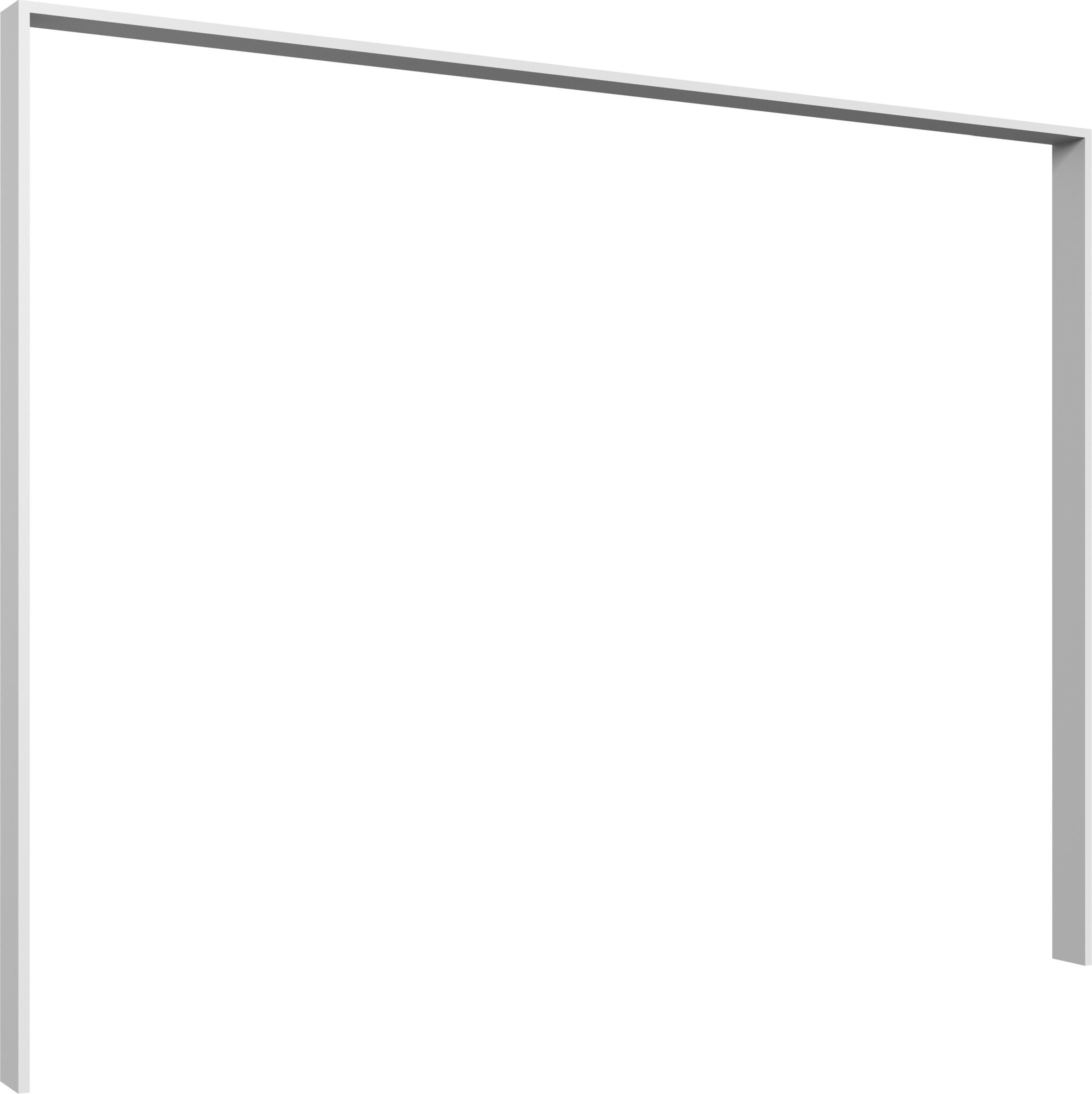 Passepartout in WEISS + GLAS WEISS - 273x210x12cm (BxHxT)