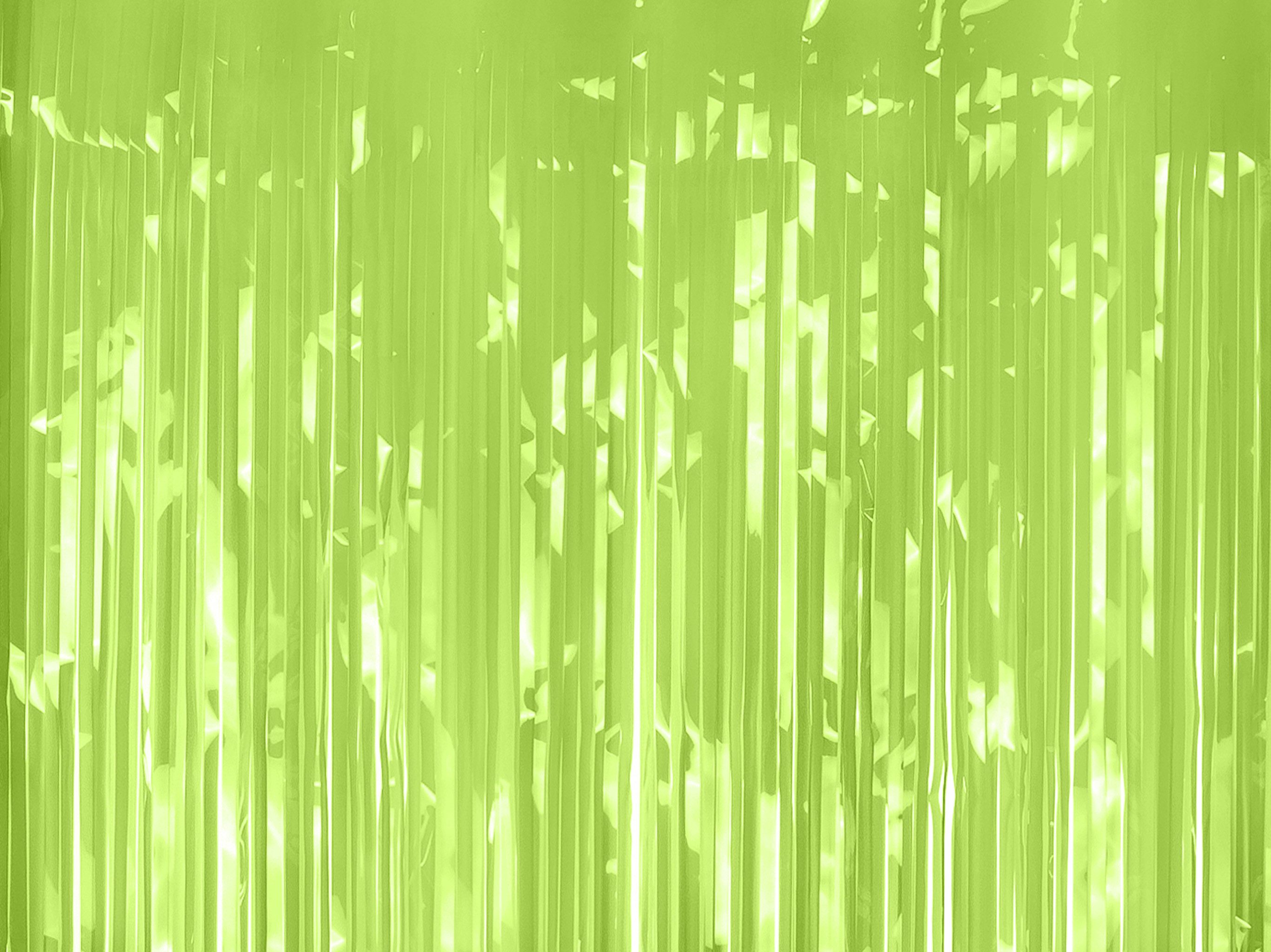 partydeco Dekorationsfolie, Lametta Vorhang 100x200cm Hellgrün günstig online kaufen