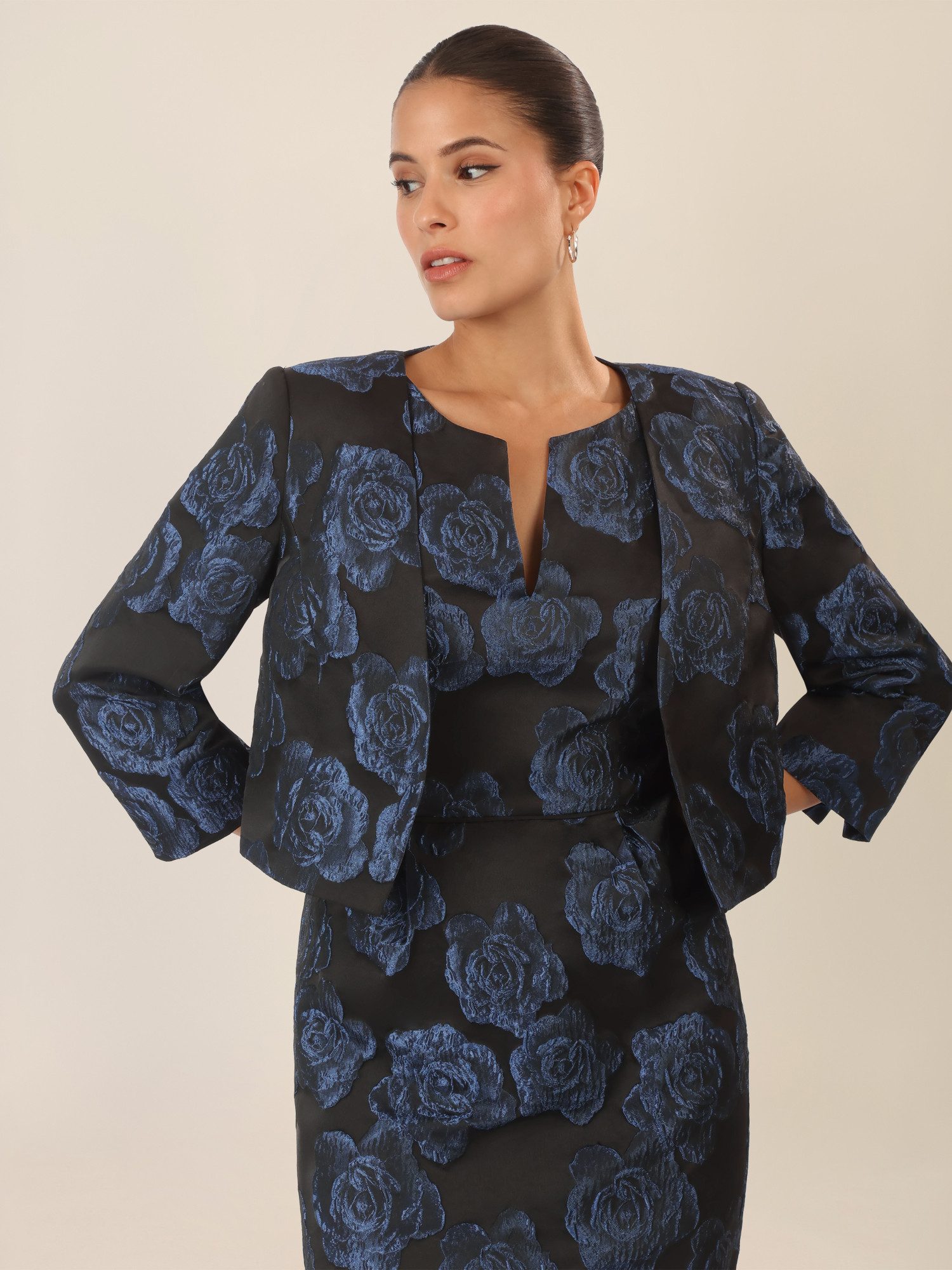 Apart Jackenblazer mit Rosenmuster günstig online kaufen