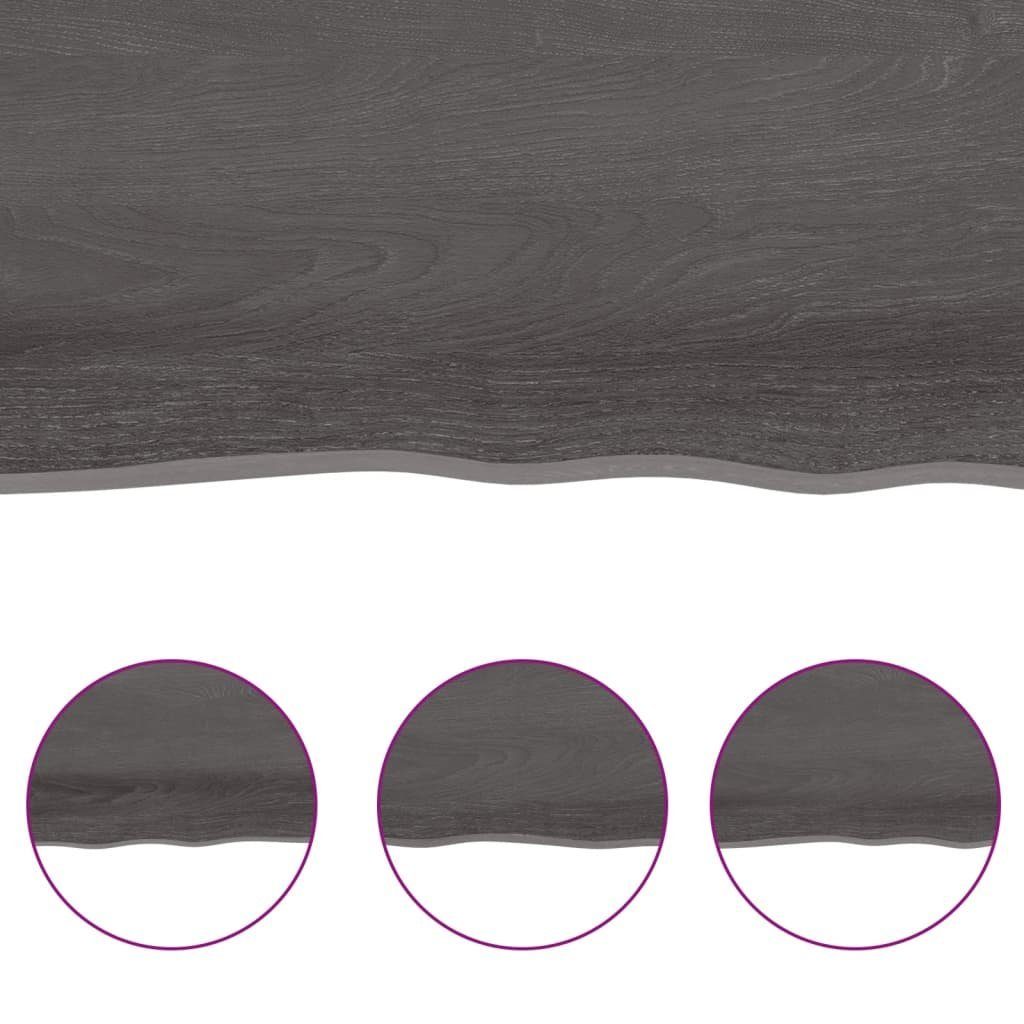 furnicato Tischplatte 100x60x(2-4)cm Eiche Massivholz Behandelt