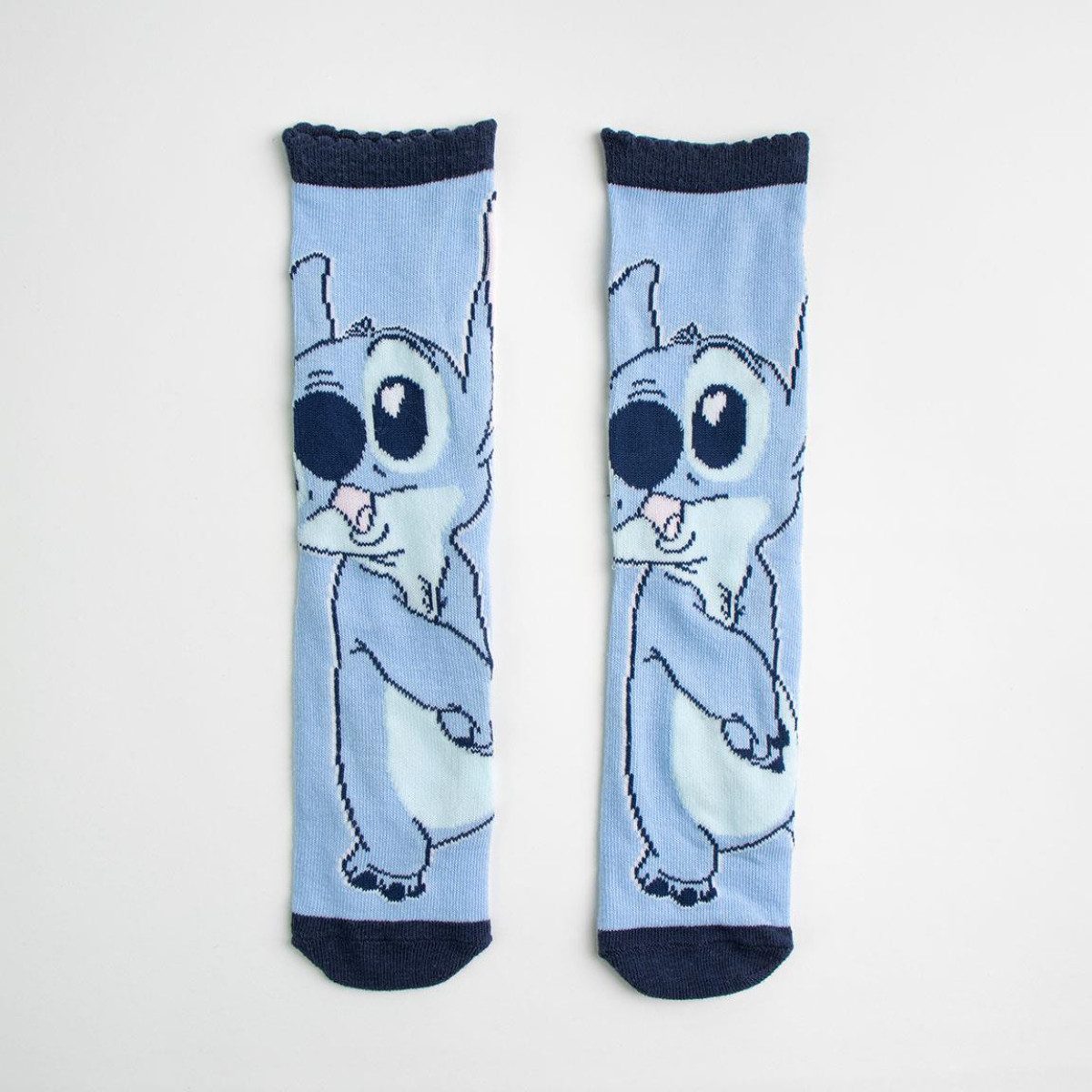 Cerda Langsocken Stitch Motiv-Socken – 3 Paar weiche Baumwollsocken für Unisex