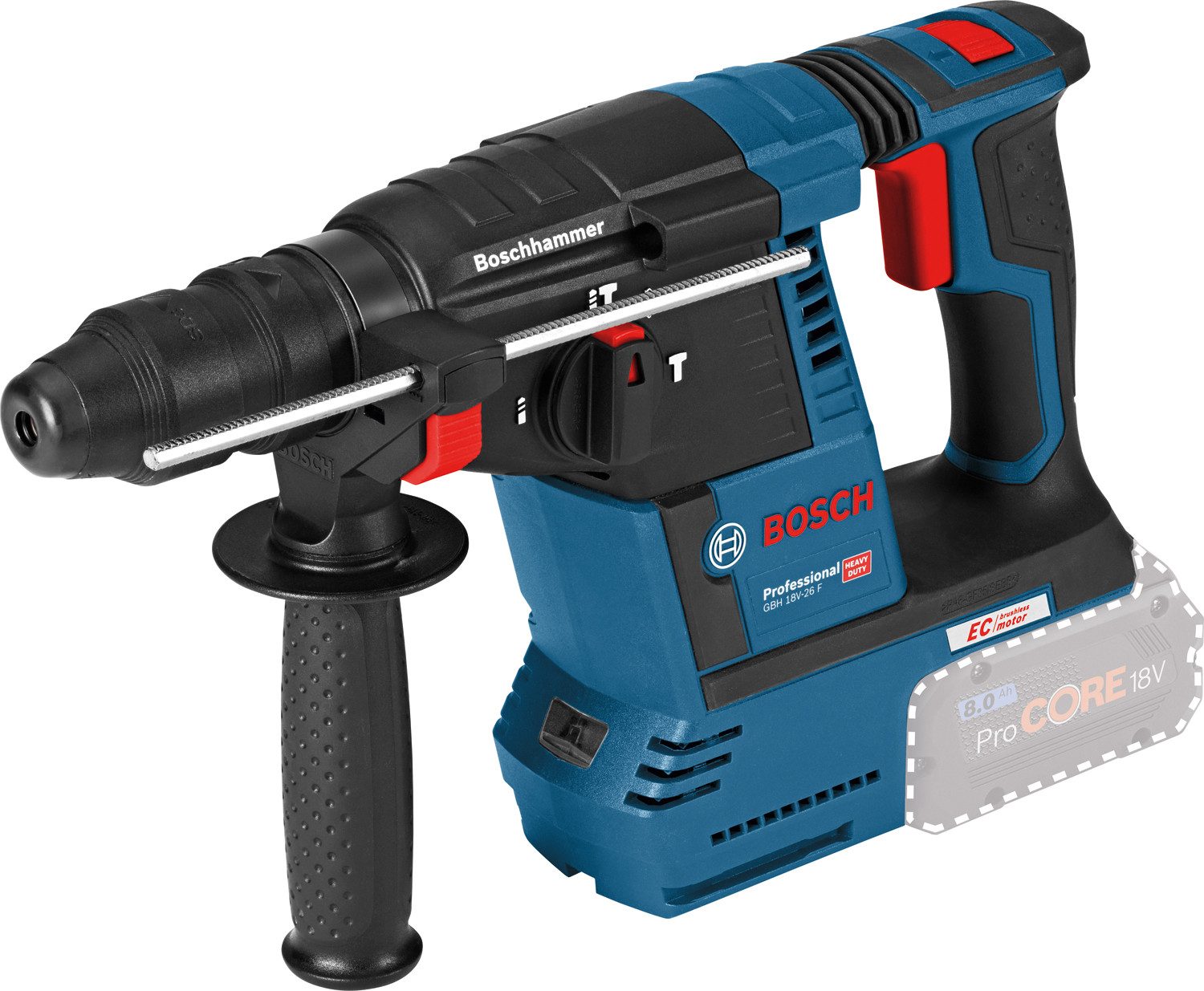 Bosch Professional Akku-Bohrhammer »GBH 18V-26F«, mit SDS plus GBH 18V-26F, ohne Akku, ohne Ladegerät