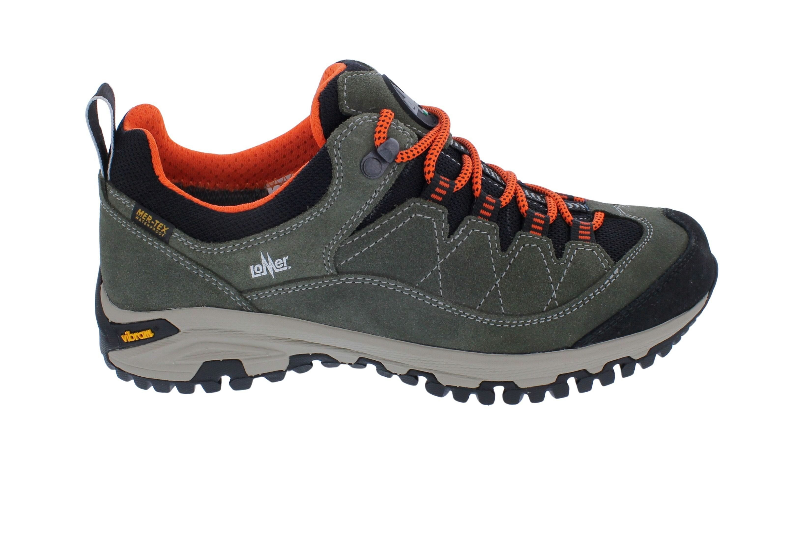 Lomer Lomer Wanderschuh mit wasserdichter Membran Sella II MTX, Velourleder, Schnürschuh