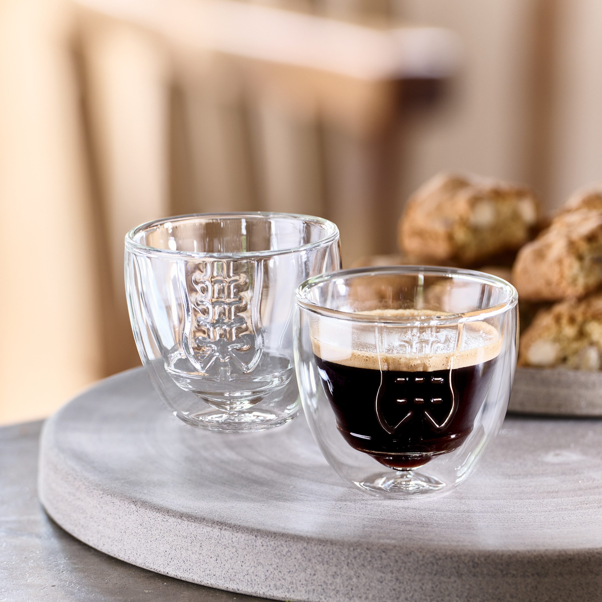 40YARDS Espressoglas American Football Espressogläser / Espressotassen / Schnapsgläser, Glas, 2-teilig, doppelwandig, Borosilikat-Glas