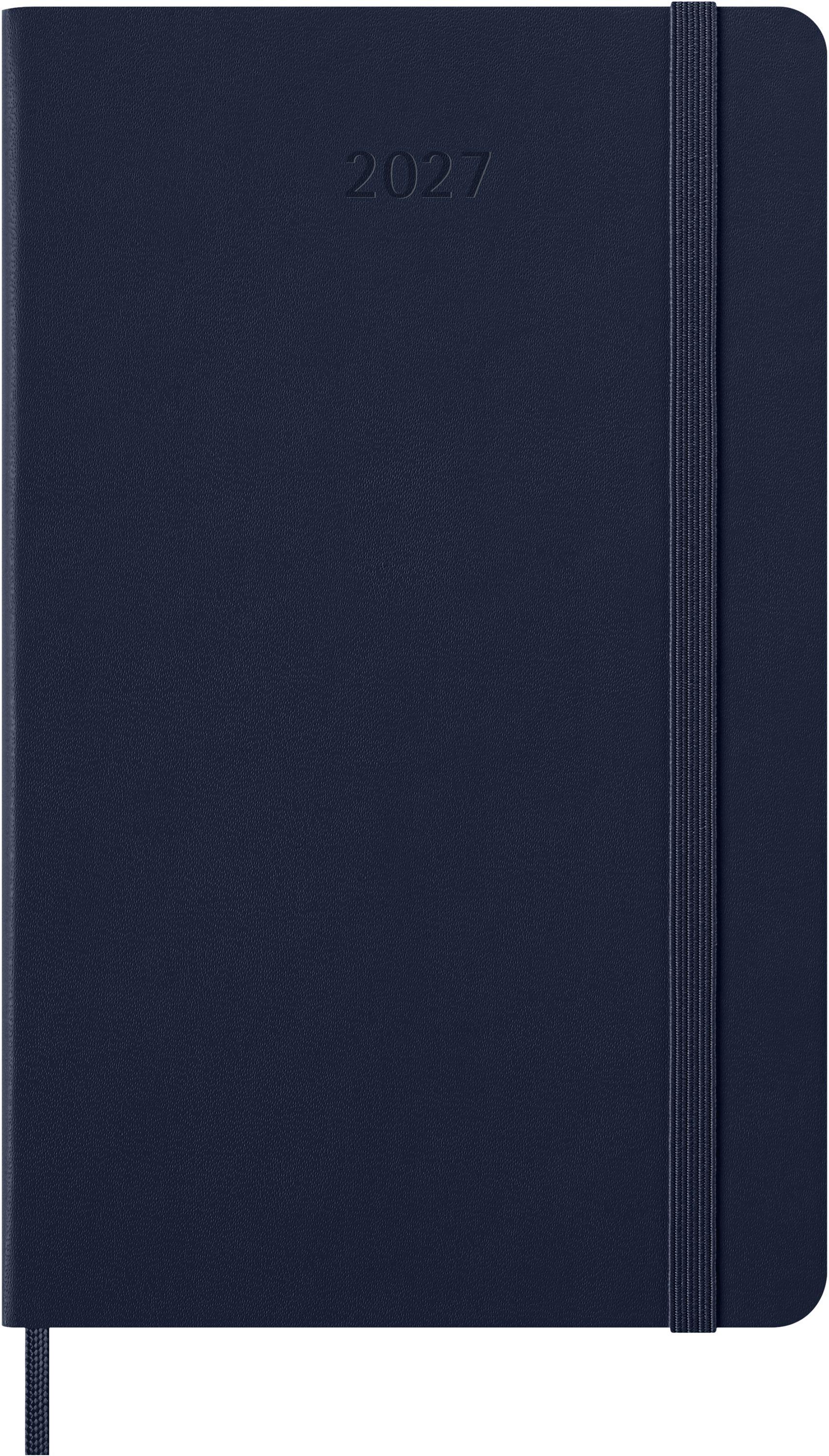 MOLESKINE Buchkalender, MOLESKINE 12 MONATE WOCHENNOTIZKALENDER 2027 - HARDCOVER - L/A5 - BLAU