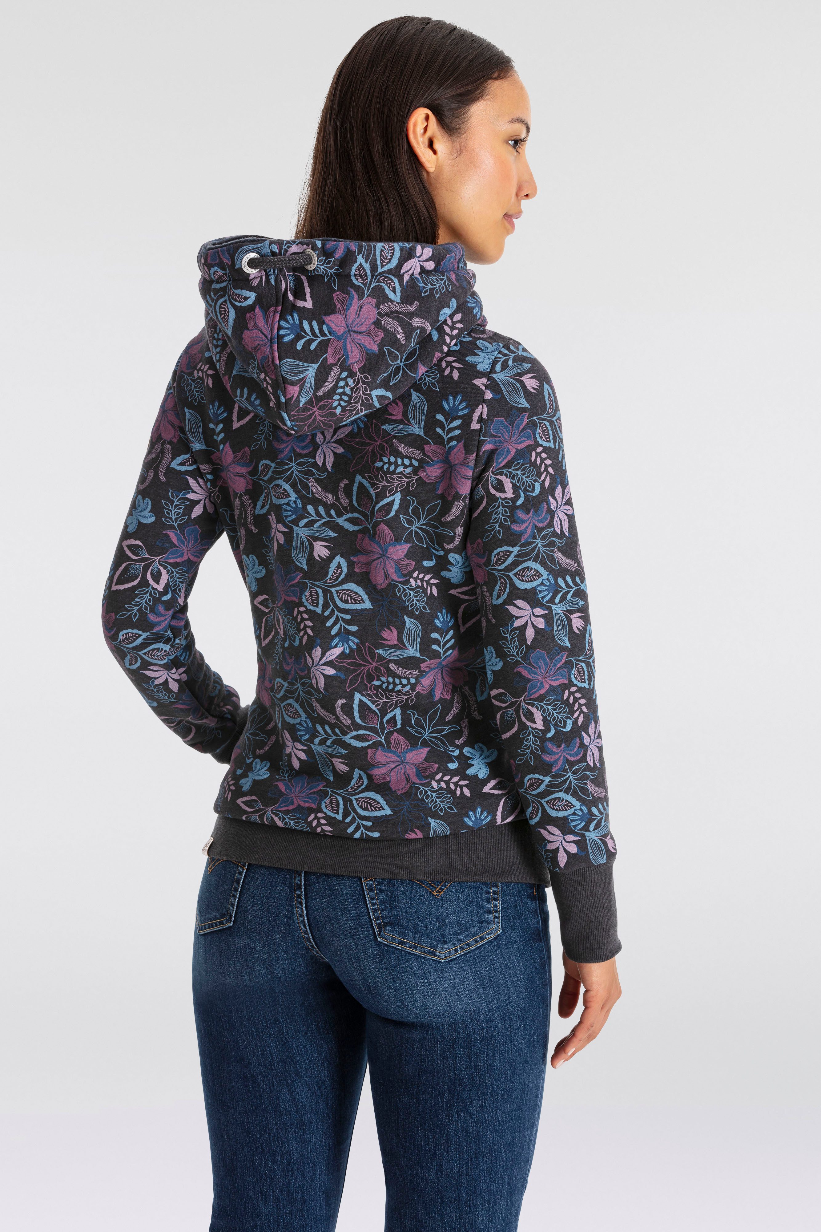 Ragwear Kapuzensweatshirt GRIPY FLOWERS O Hoodie günstig online kaufen