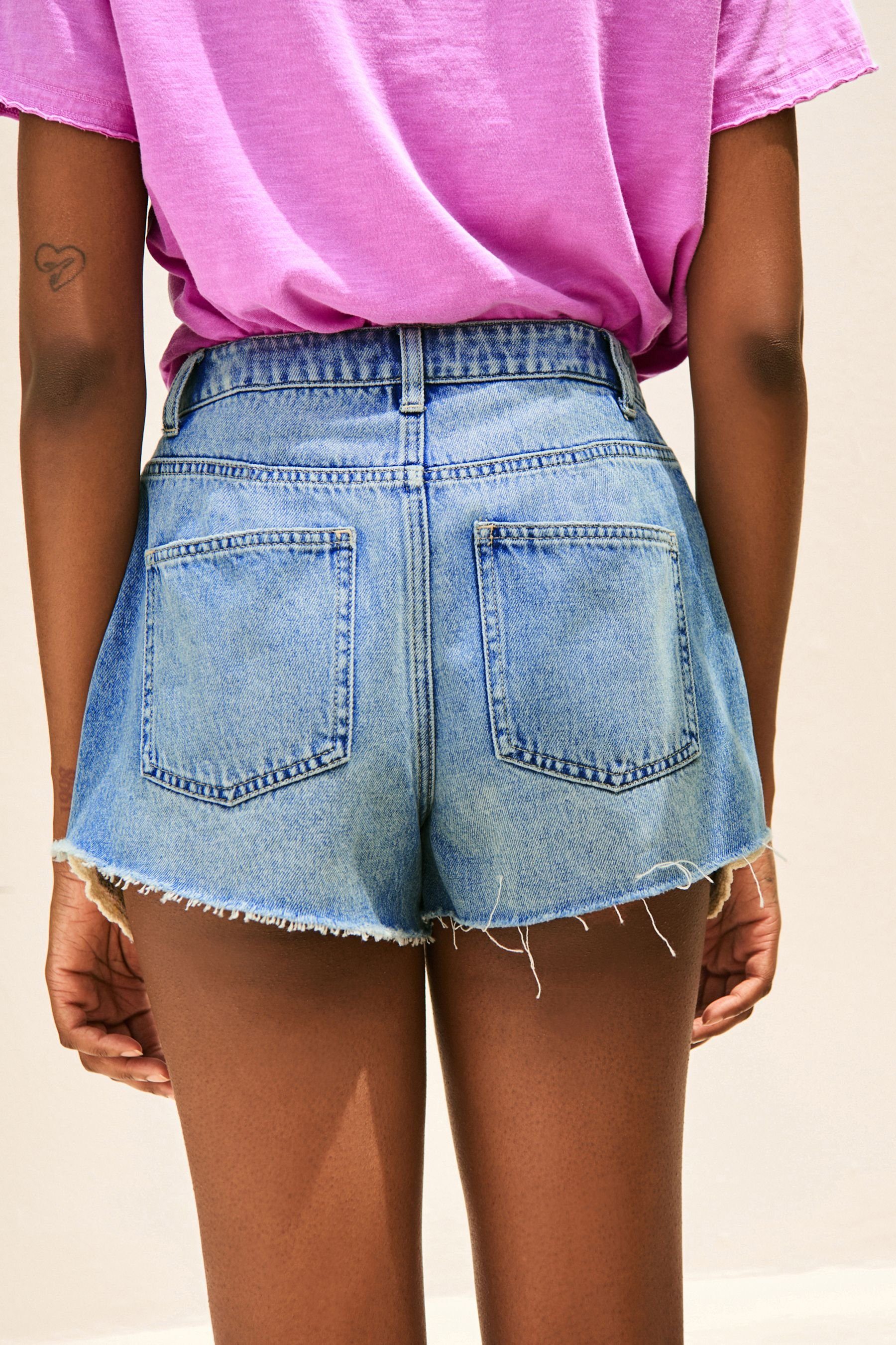 Next Jeansshorts Jeansshorts Häkel-Tasche (1-tlg) günstig online kaufen