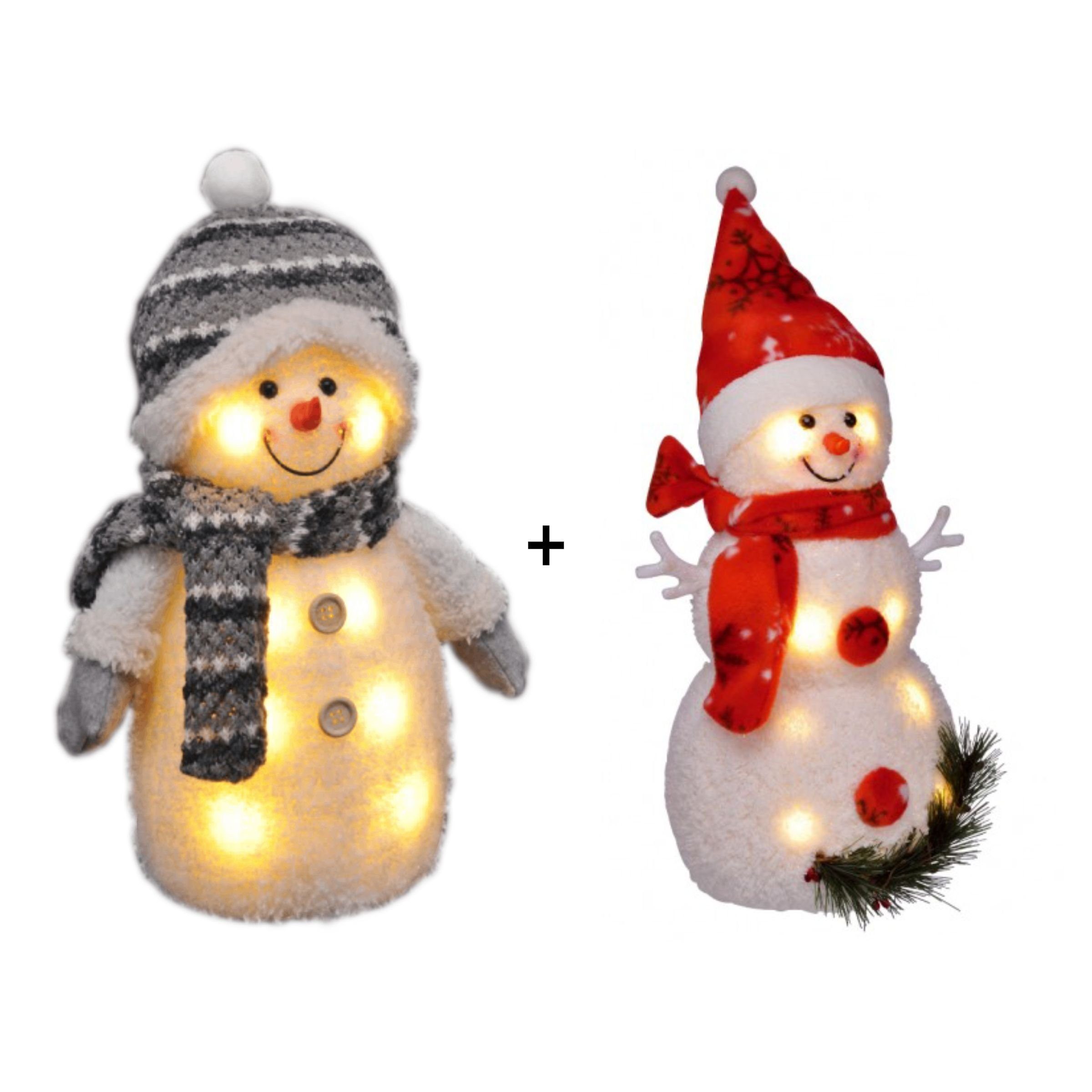 Gravidus LED-Dekofigur Deko Schneemann Set Weihnachtsdeko günstig online kaufen