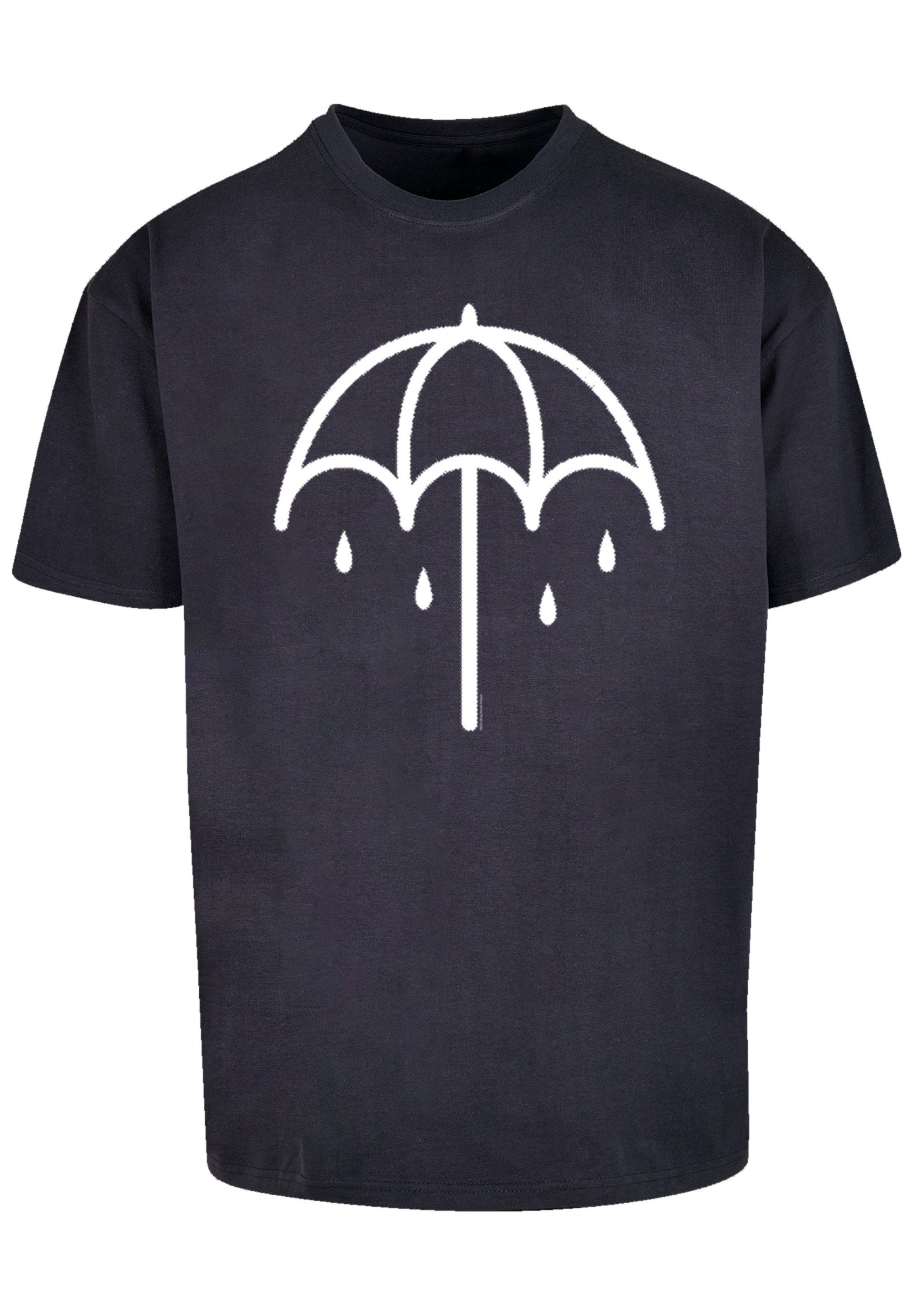 navy BMTH Metal Umbrella Qualität, DARK T-Shirt 2 Band Premium F4NT4STIC Band Rock-Musik,