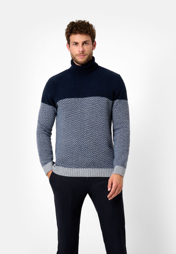 Brax Rollkragenpullover Style silberfarben BRIAN