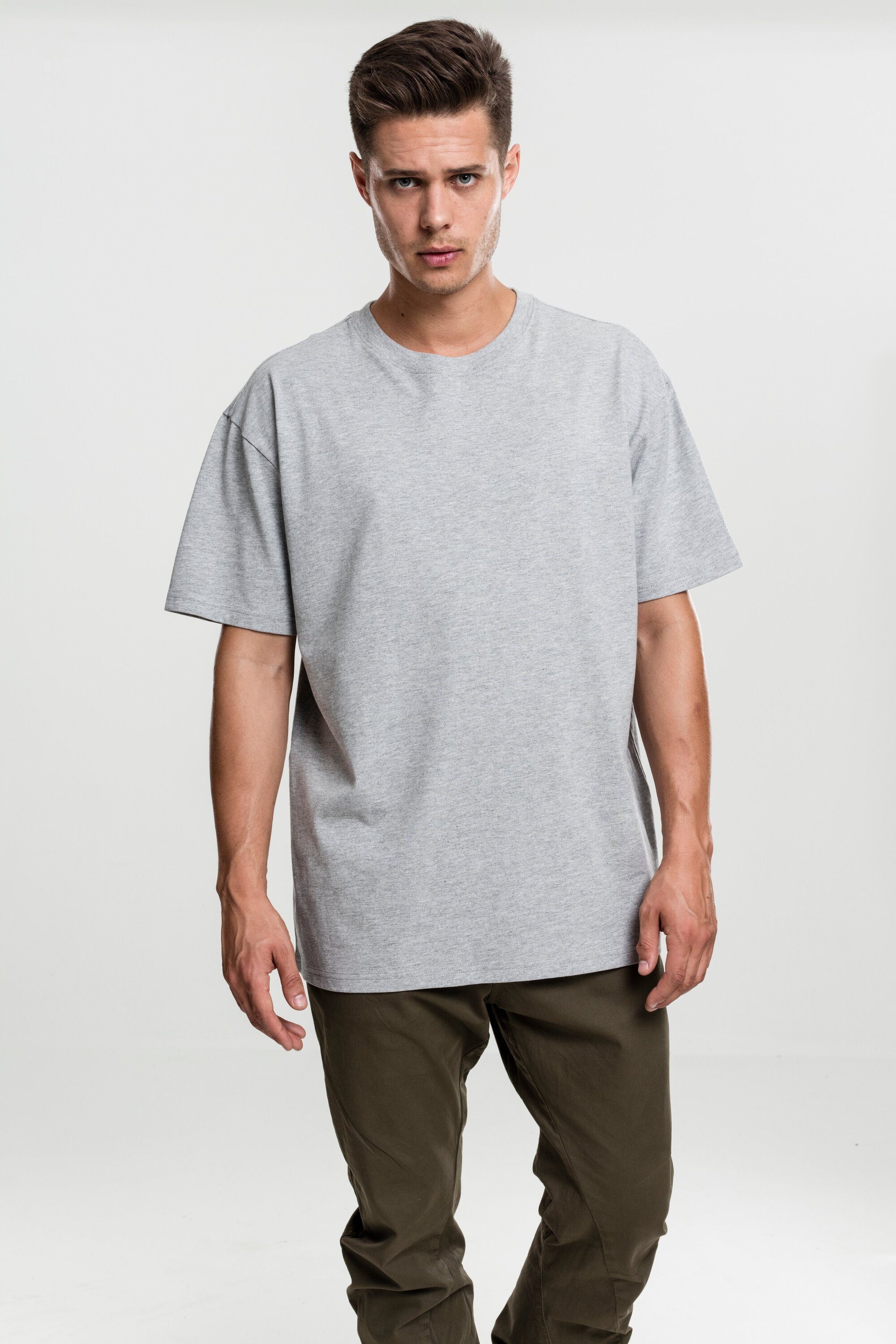 URBAN CLASSICS T-Shirt Herren Heavy Oversized Tee (1-tlg) grey