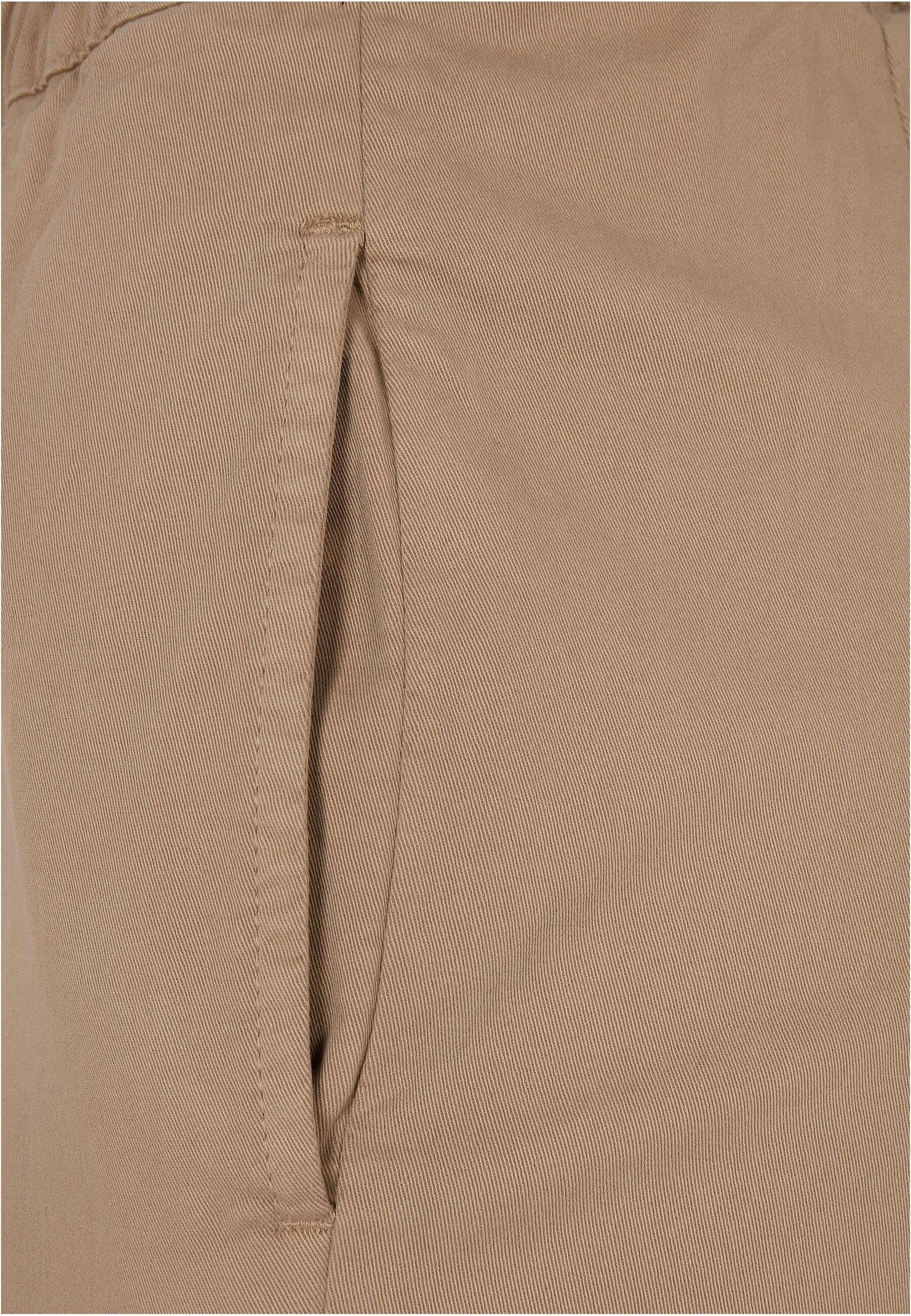 Waist Jogging Pants Ladies softtaupe Damen High URBAN CLASSICS Comfort Cargo Stoffhose (1-tlg)