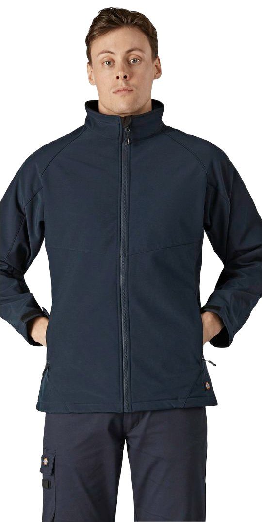 Dickies Softshelljacke wasserdicht, mit Fleece Innenseite, Verstellbare  Bündchen und Saum für zusätzlichen Komfort