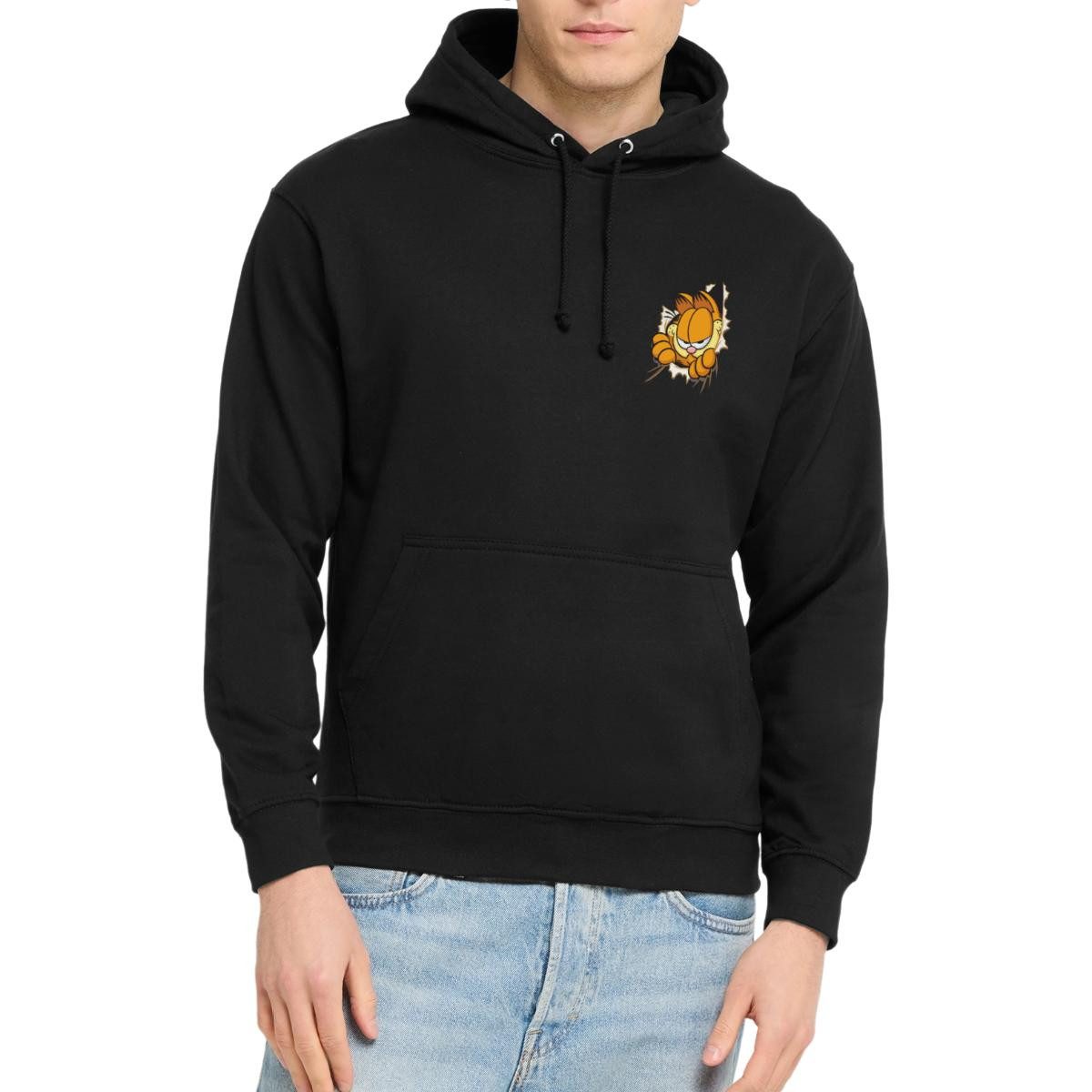 Spreadshirt Hoodie Garfield Hier Ist Garfield Unisex Hoodie (1-tlg)