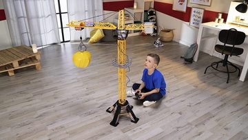 Dickie Toys Spielzeug-Kran »Dickie Toys - Mega Crane (120 cm) – extra großer Spielkran, mit Fernbedienung, Seilwinde, Greifarm, 350° drehbar«