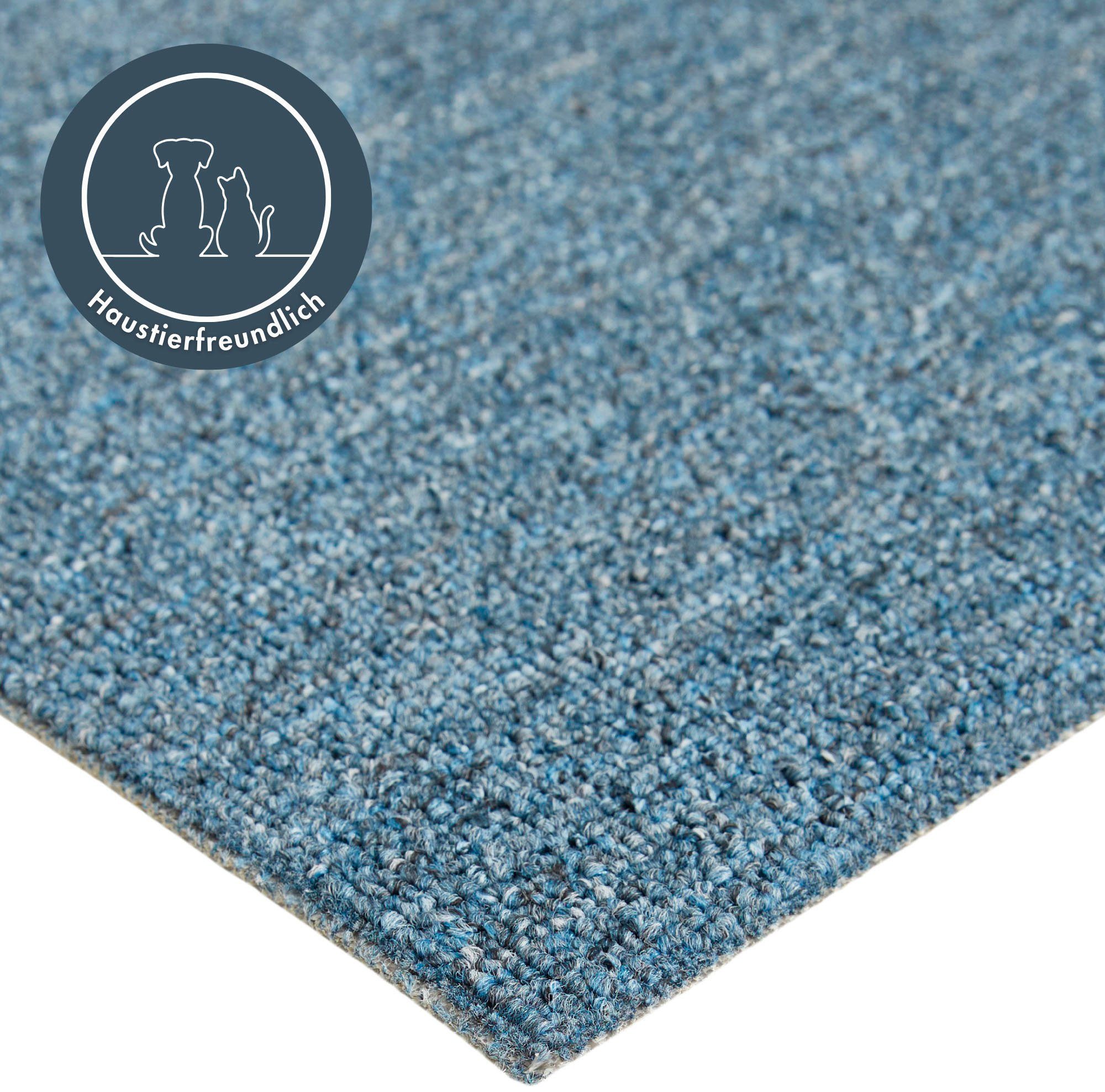 Andiamo Teppichboden Bob, Feinschlinge, Gesamthöhe 4,5 mm, Luxusklasse LC1, rechteckig, meliert, Breite 200, 400 oder 500 cm, strapazierfähig & pflegeleicht