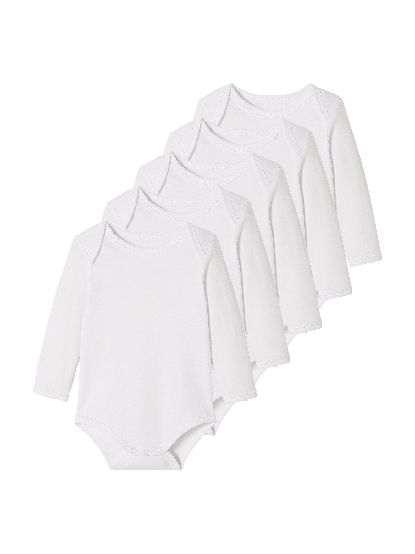Langarmbody 5er-Pack Baby Schlupfbodys, Langarm BASIC