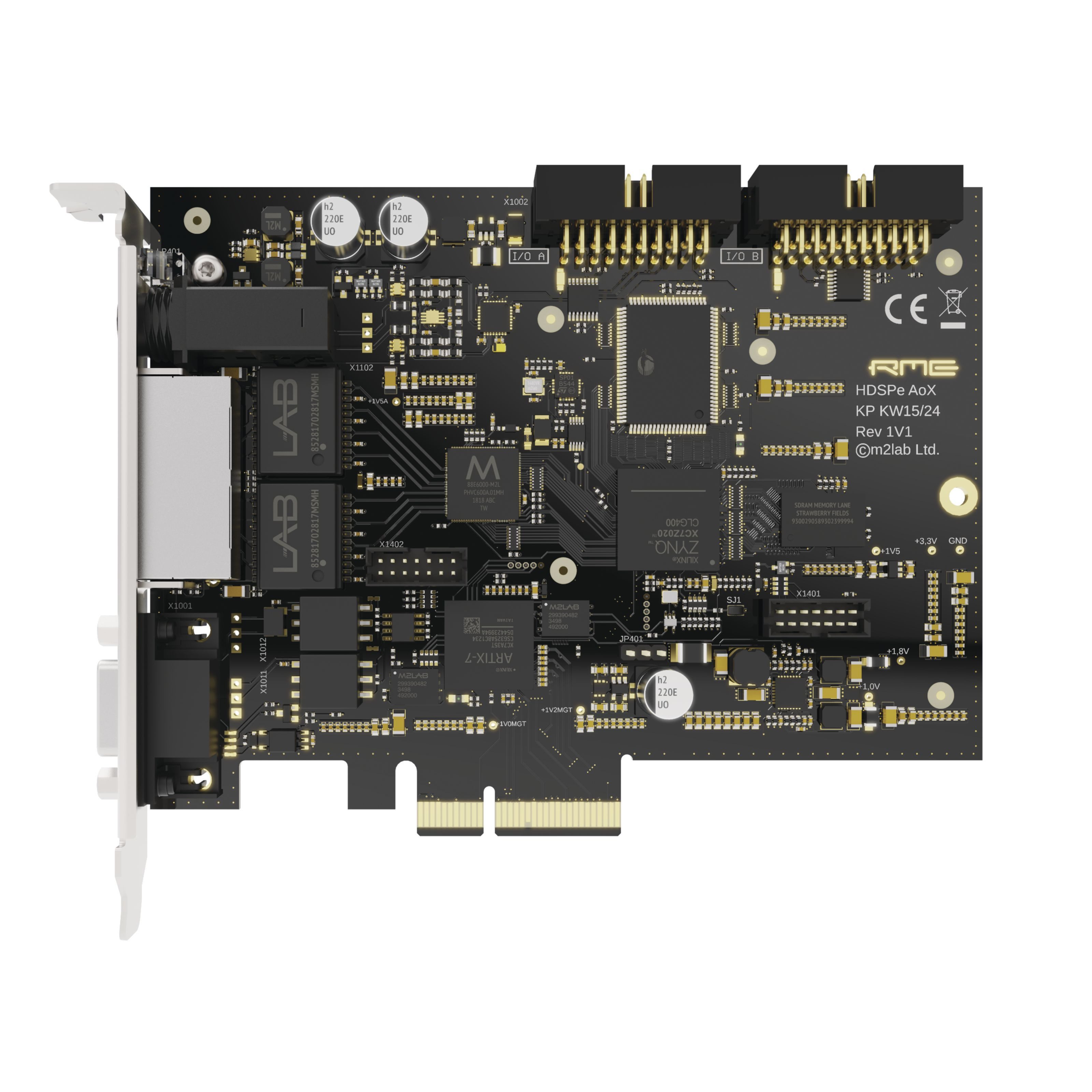 Audio-RME Digitales Aufnahmegerät (HDSPe AoX-D - PCIe Soundkarte)