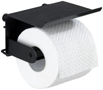 WENKO Toilettenpapierhalter Classic Plus Black (1-St)