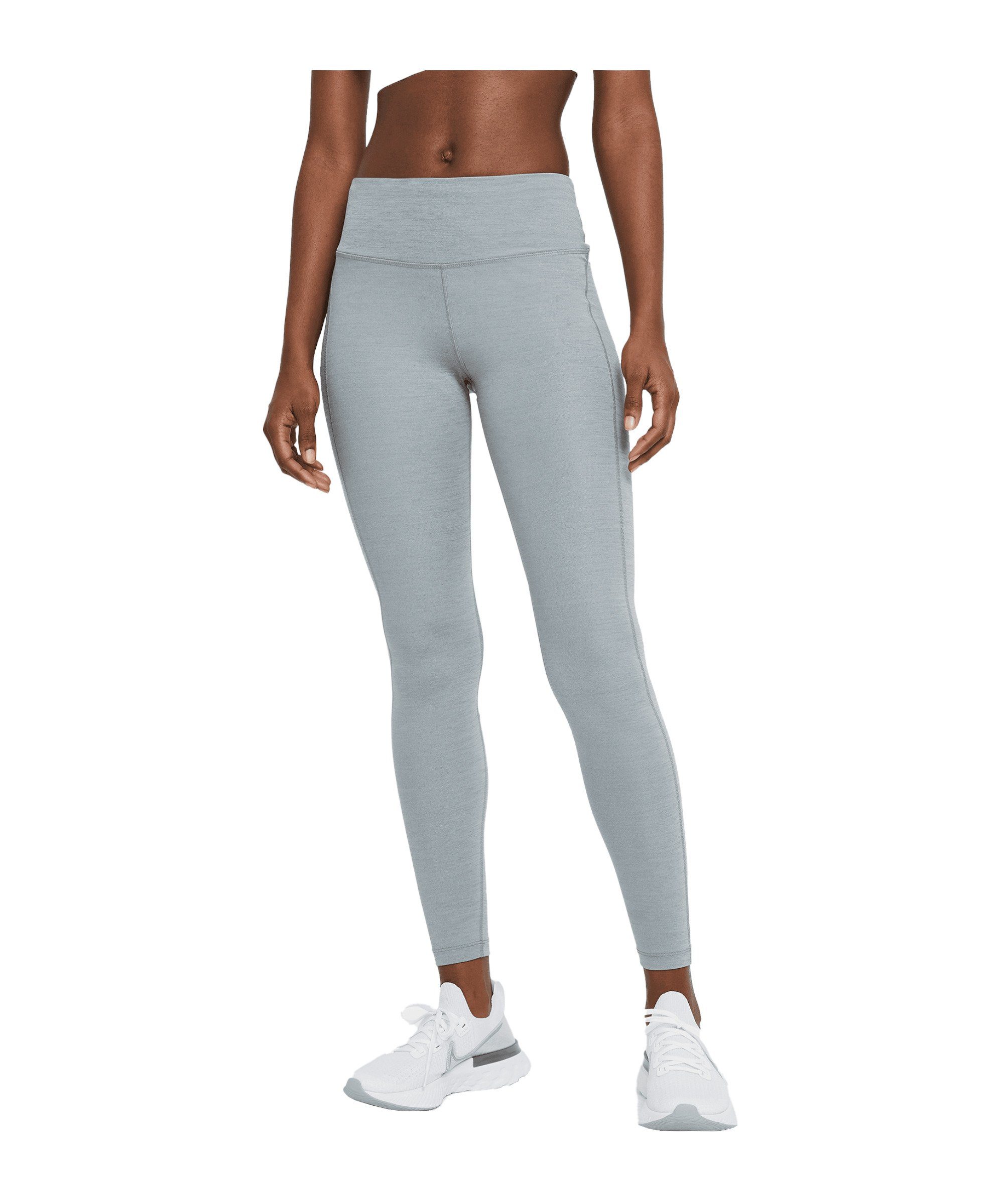 Nike Laufhose Epic Fast Leggings Damen grausilber | Hosen