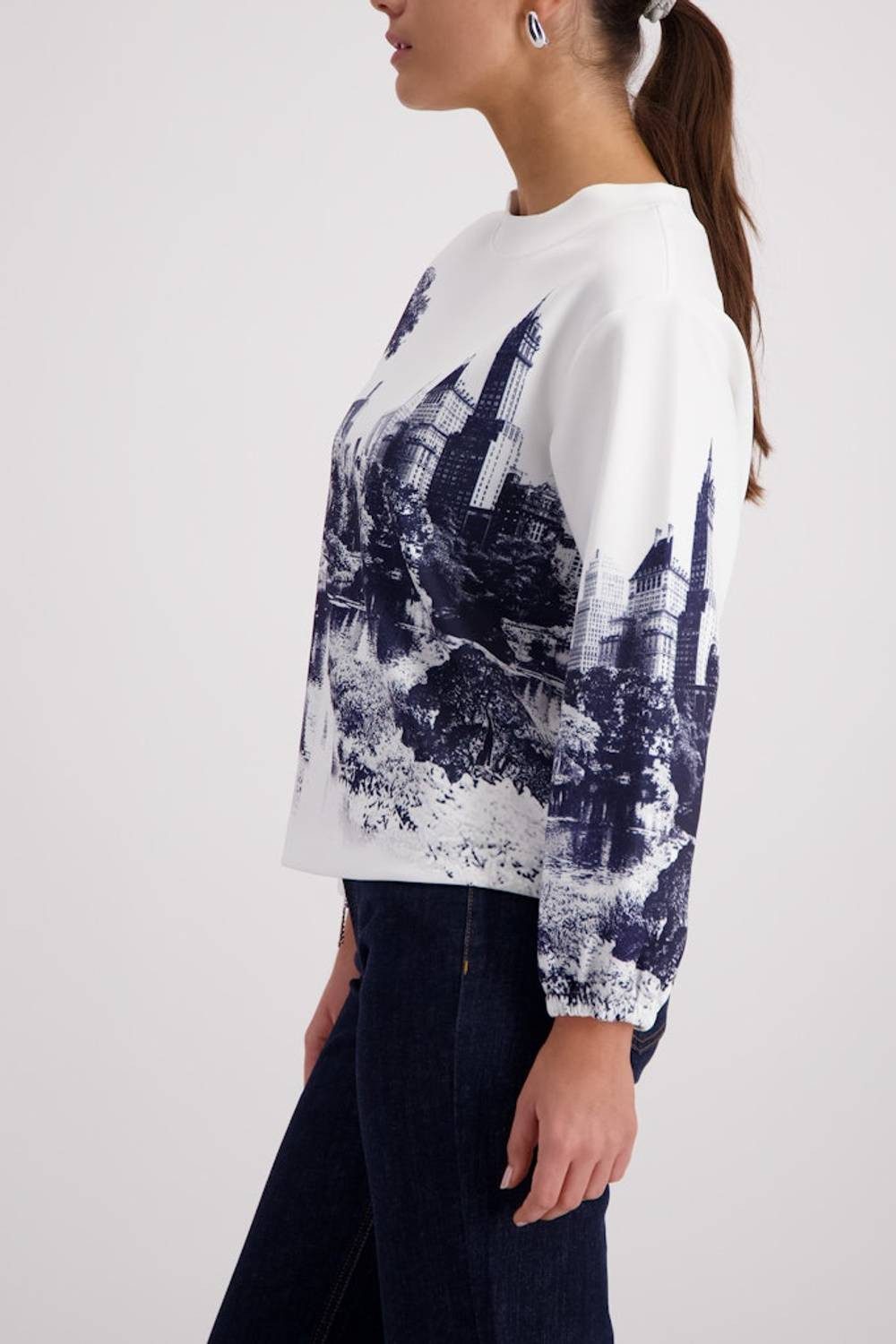 Monari T-Shirt 410100 Stadt-Aufdruck günstig online kaufen