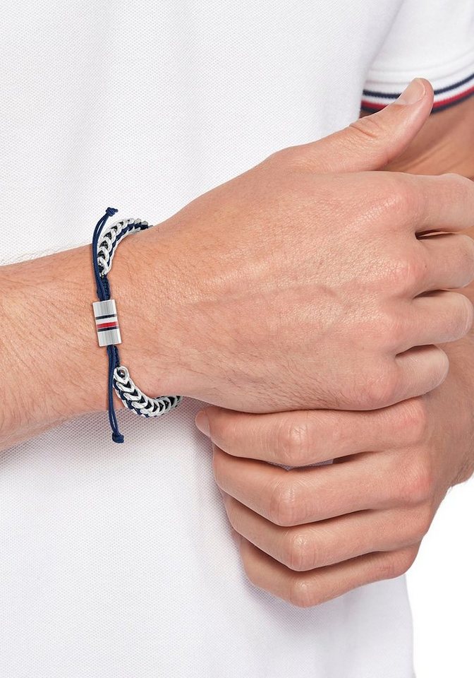 Tommy Hilfiger Armband Schmuck Edelstahl Armschmuck Nylonarmband, zu Hoodie,  Shirt, Jeans, Sneaker, Tommy Jeans!