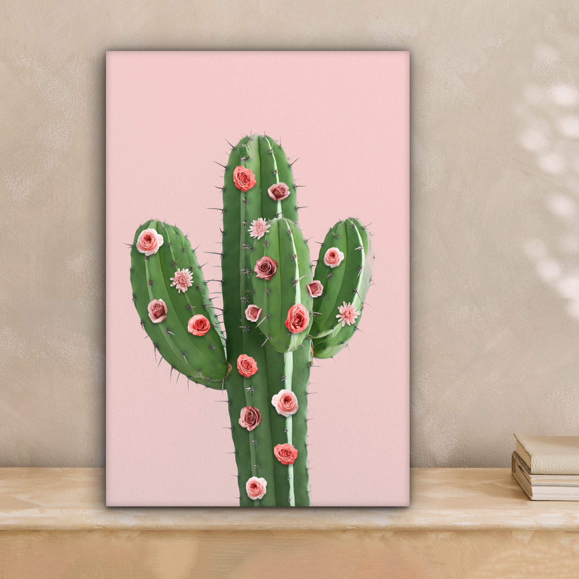 OneMillionCanvasses® Leinwandbild Kaktus - Stilleben - Blumen, Fotodruck (1 günstig online kaufen
