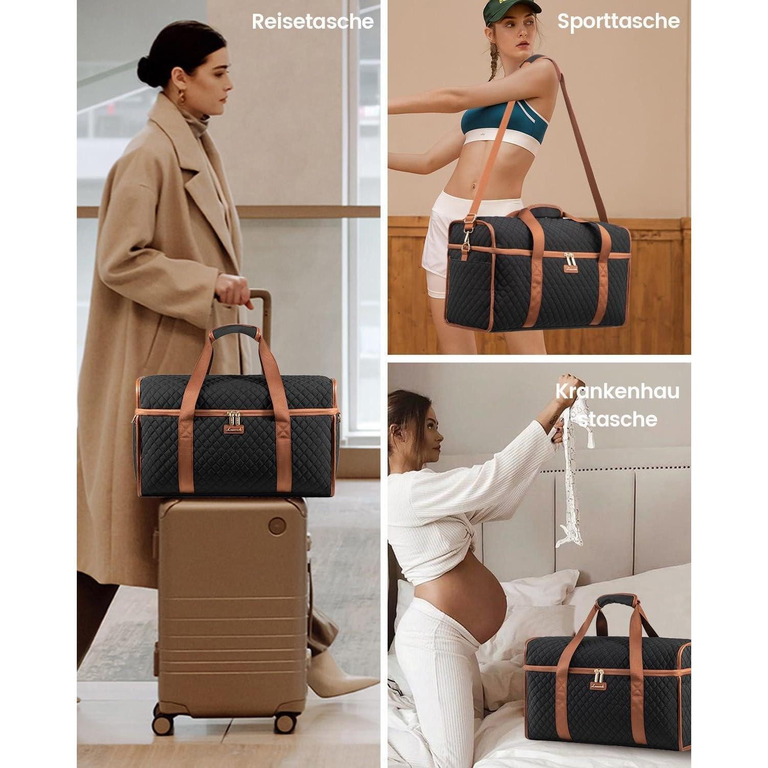 LuxusKollektion Reisetasche Reisetasche Damen Groß Weekender Wasserdicht Ha günstig online kaufen