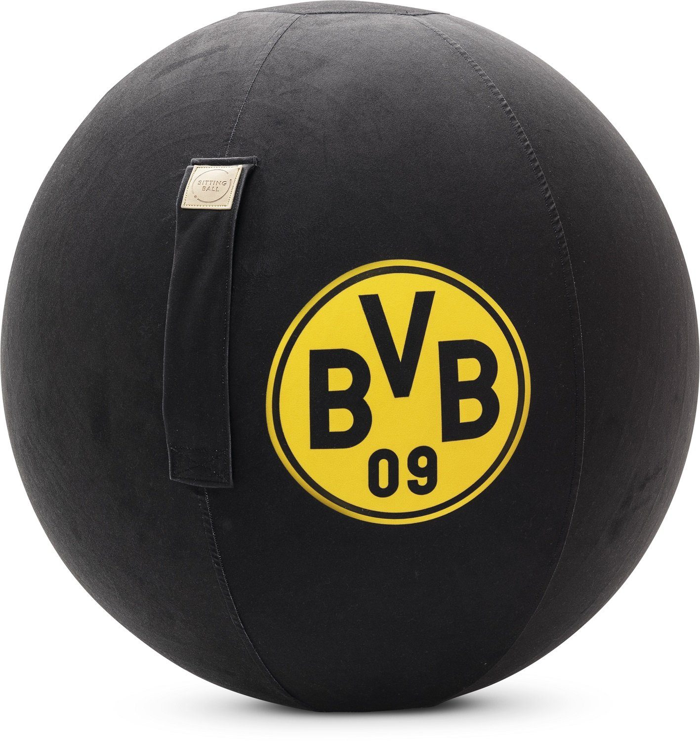 Sitzball Borussia Dortmund BVB VIP Fanartikel Größe 65 cm Ø in schwarz