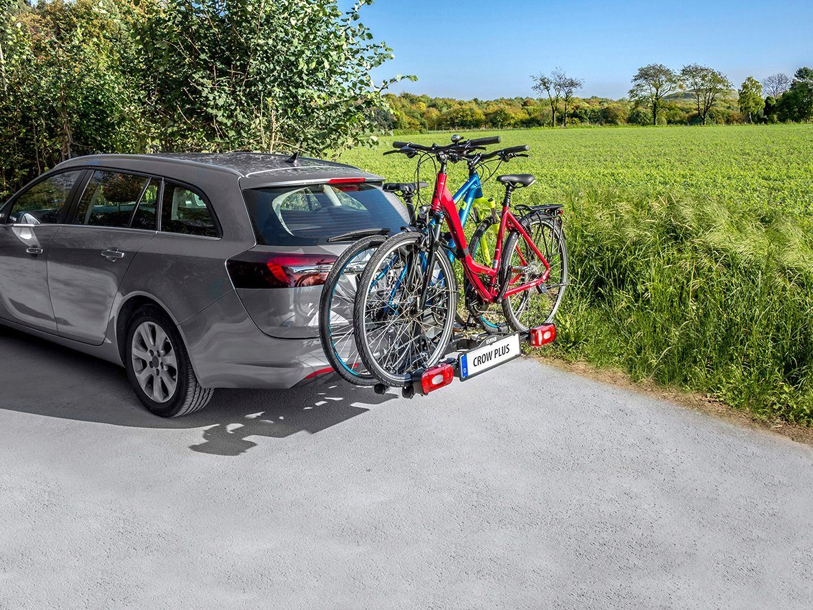 EUFAB Kupplungsfahrradträger CROW PLUS, für max. 2 Räder, abschließbar