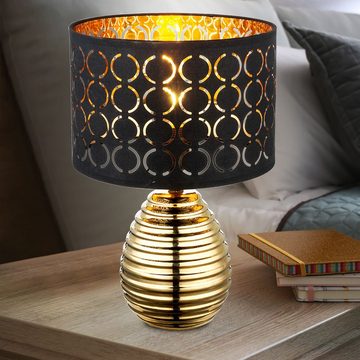 etc-shop LED Tischleuchte, Leuchtmittel inklusive, Warmweiß, Design Schreib Tisch Lampe Schlaf Zimmer Nacht-Licht Lese Leuchte im