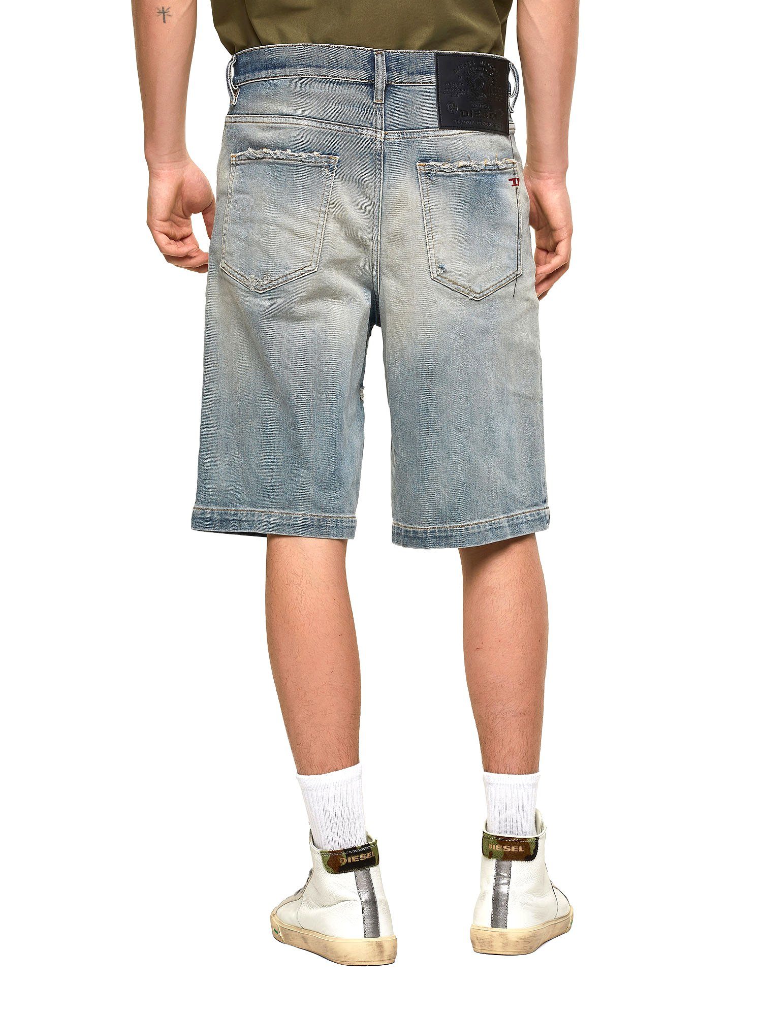 Diesel D-Macs-Short Fit - Hose 009VS Regular Kurze Jeansshorts