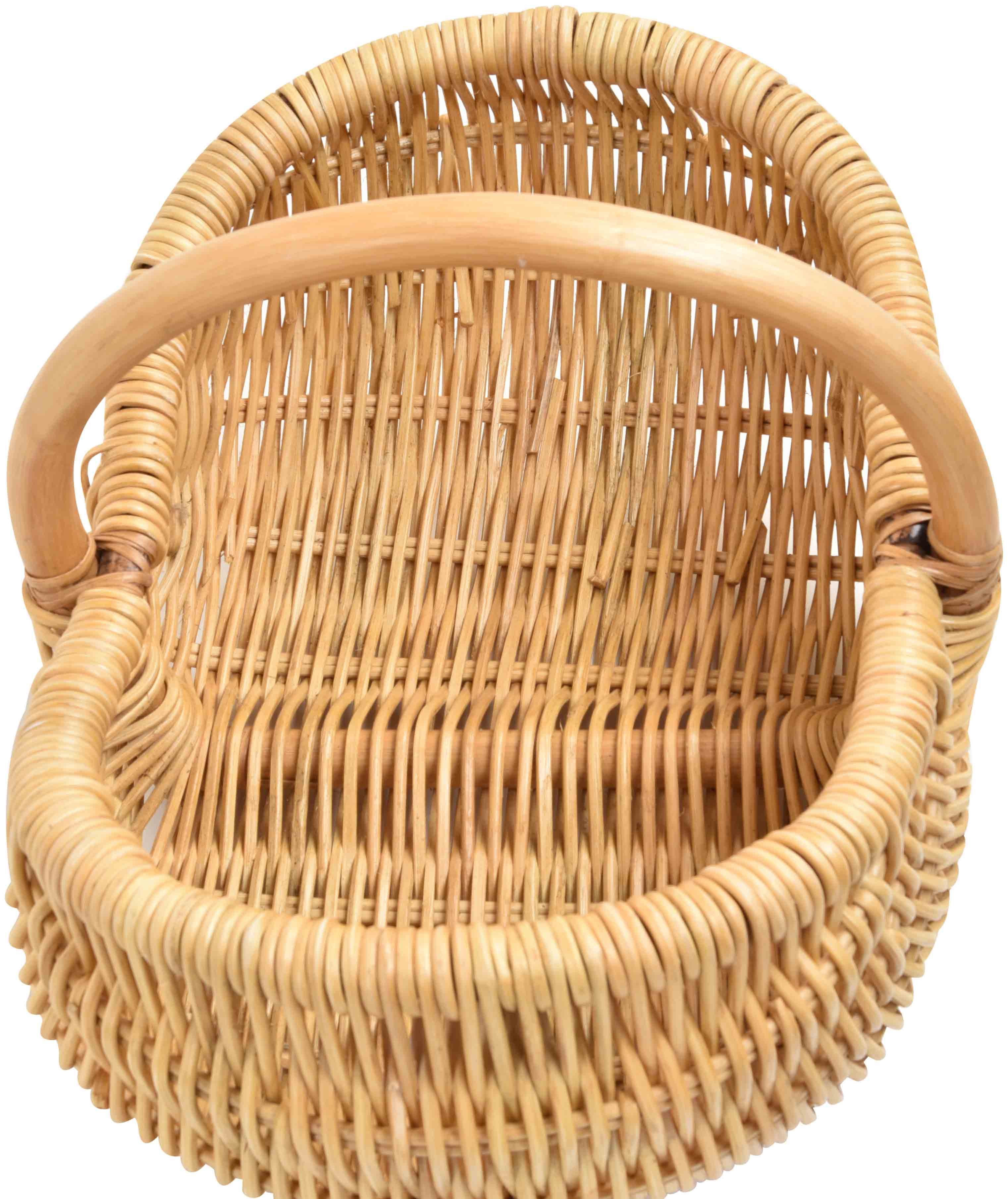 Krines Home Einkaufskorb Rattankorb mit Bügel günstig online kaufen