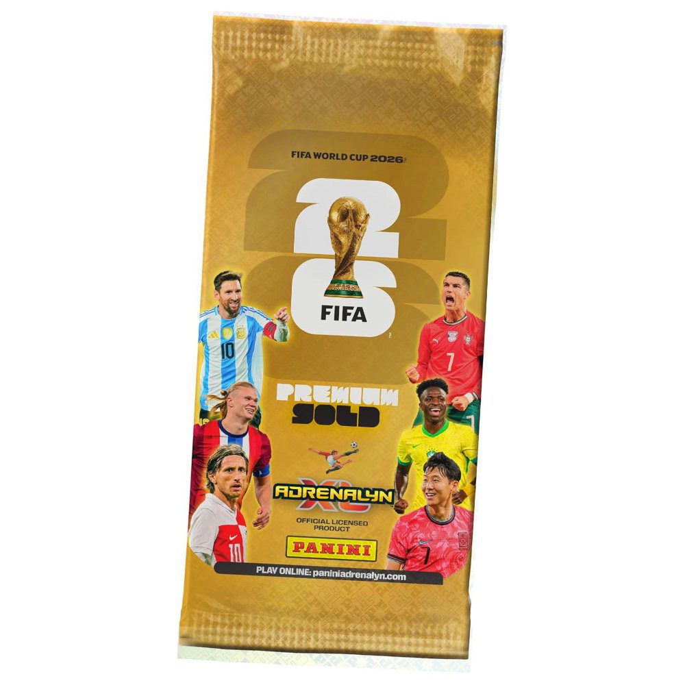 Panini Sammelkarte Fifa World Cup 2026 Adrenalyn XL - WM Trading Cards Sammelkarten, - 1 Premium Gold Pack