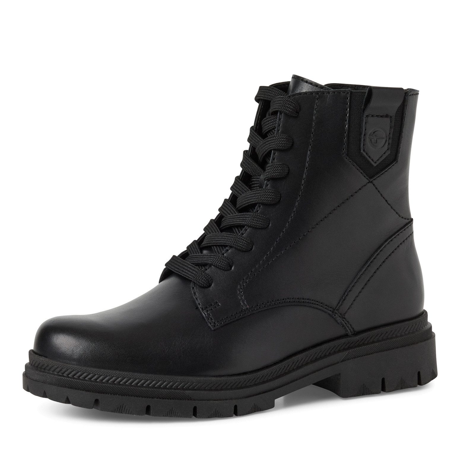 Tamaris Schnürstiefelette, Blockabsatz, Schnürboots mit modischen Ziernähten