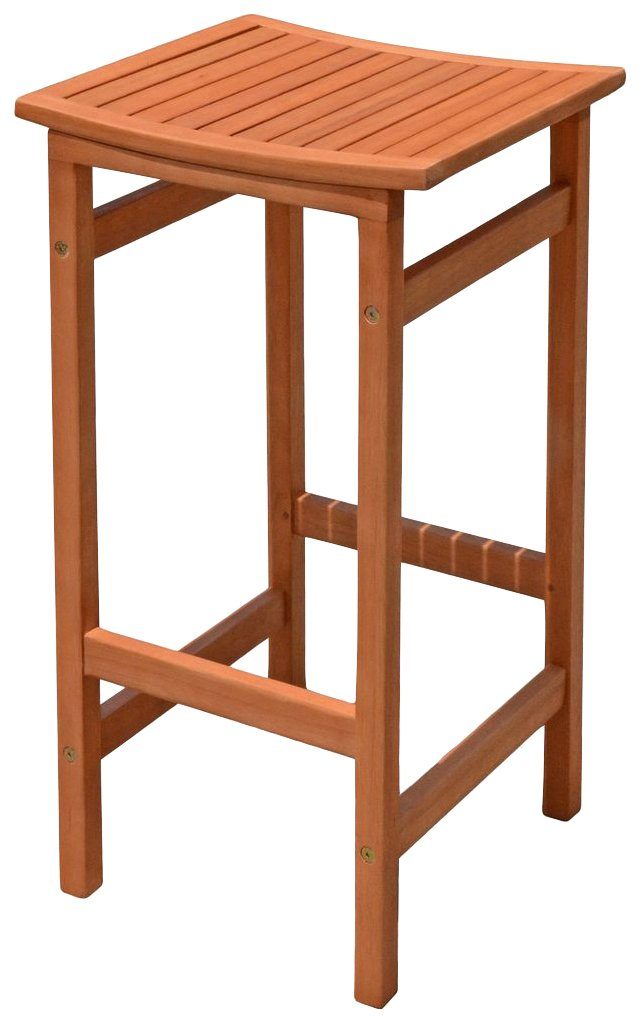 Garden Pleasure Barhocker PALMDALE, (2er Set), Eukalyptusholz, braun