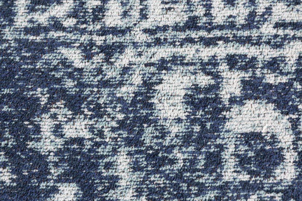 · Höhe: 230x160cm Vintage riess-ambiente, Orientalisch · · Baumwolle Teppich 5 Wohnzimmer mm, blau rechteckig, II HERITAGE blau,
