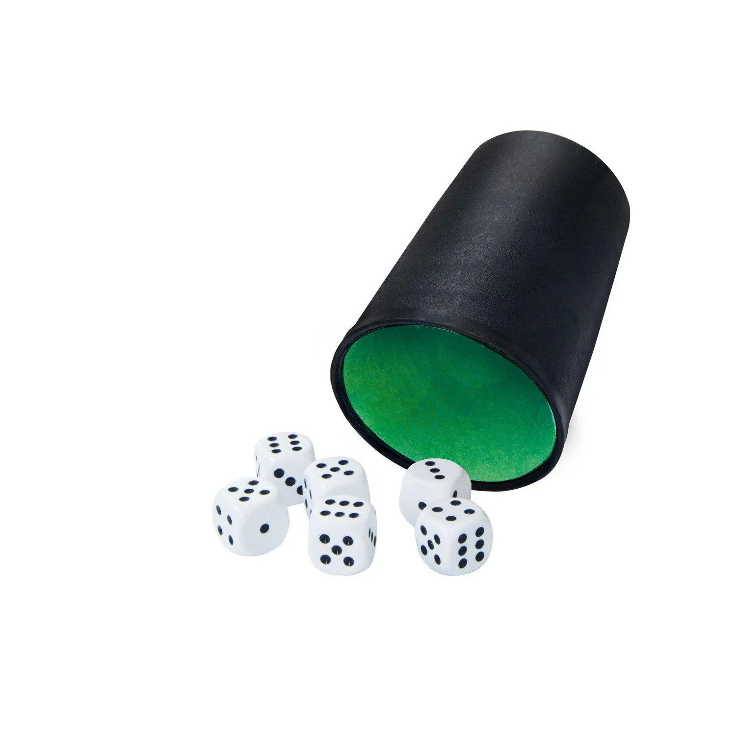 Noris Spiel Würfelbecher mit 6 Würfeln