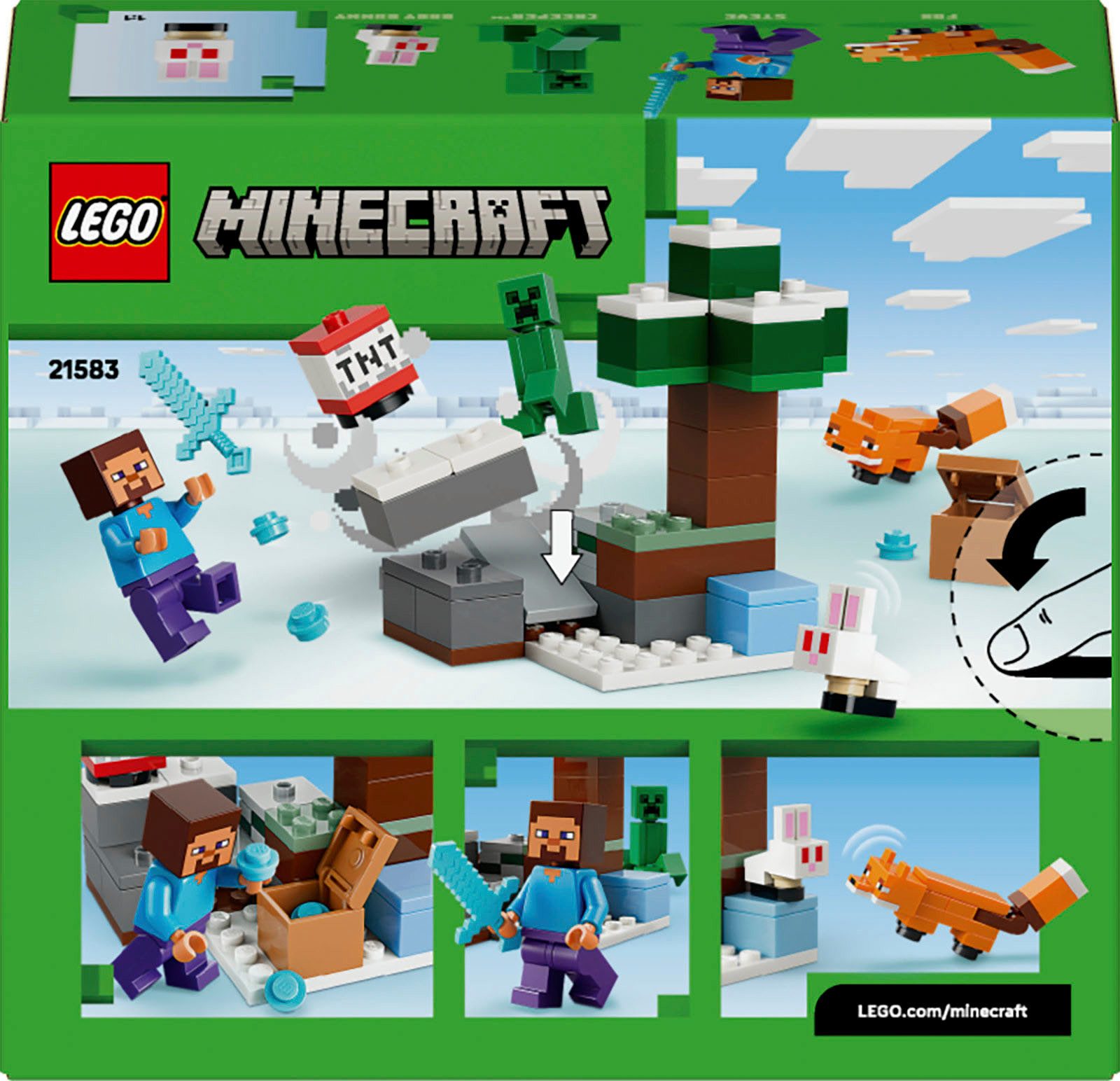 LEGO® Steves Abenteuer in der Taiga (21583), LEGO Minecraft Konstruktionssp günstig online kaufen