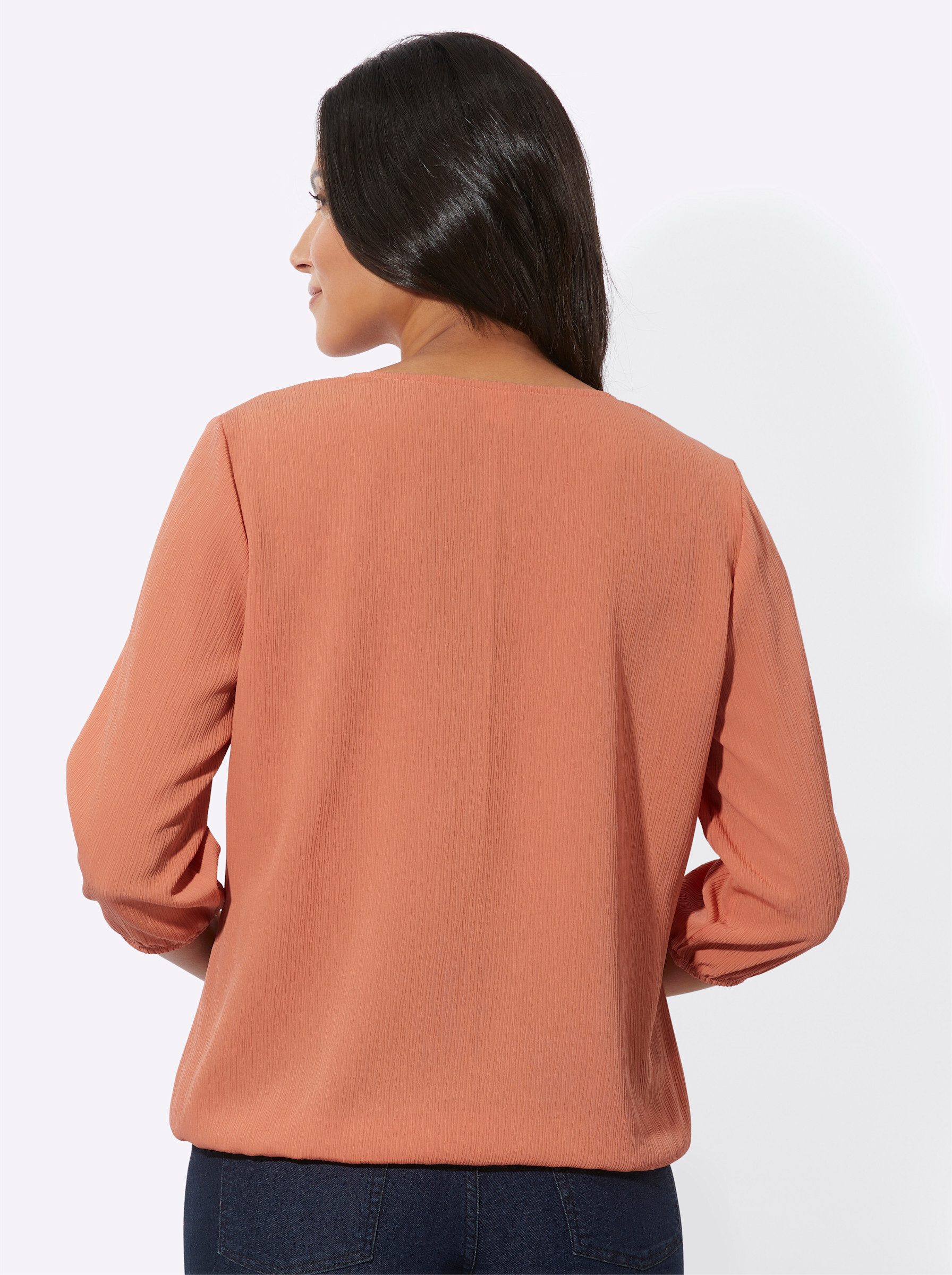 Sieh an! Klassische Bluse Schlupfbluse 3/4-Arm günstig online kaufen
