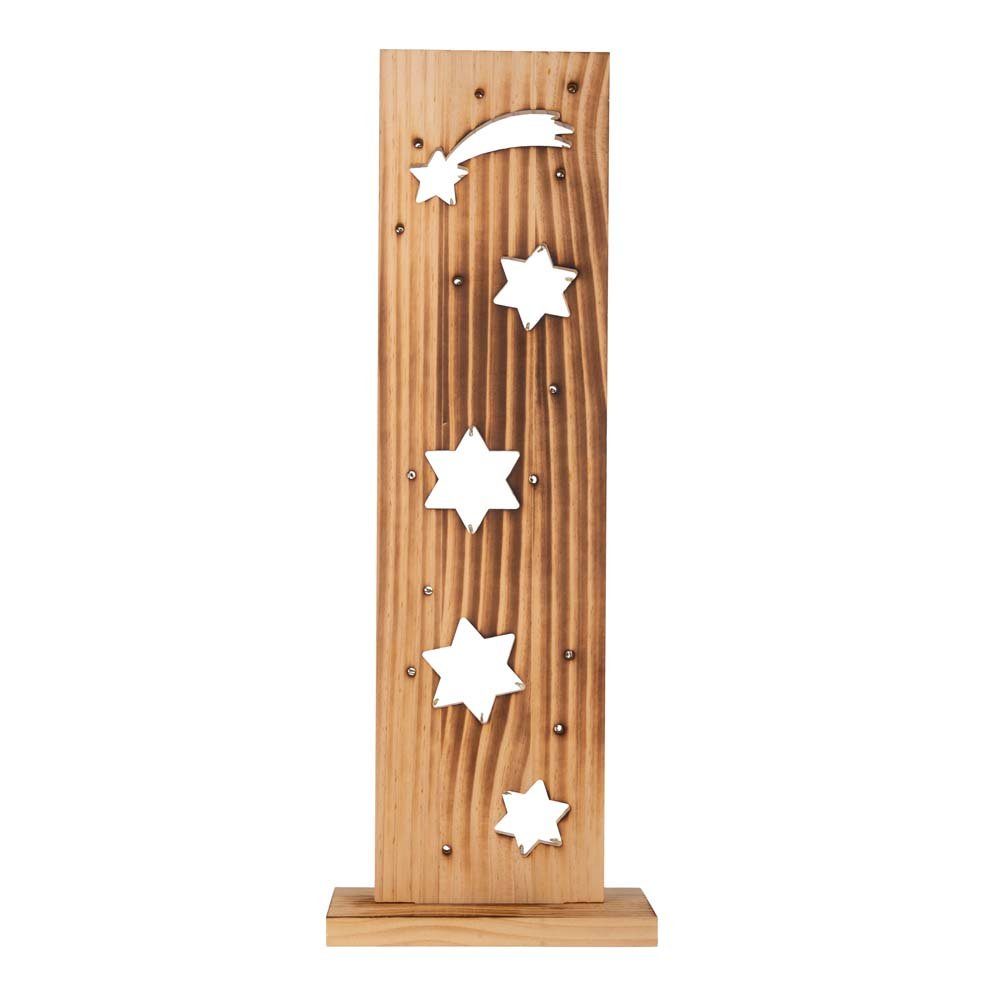 näve Dekolicht, Weihnachtsdeko Sternenmuster LED XMAS Wohnzimmerdeko Holzdeko Kiefer H
