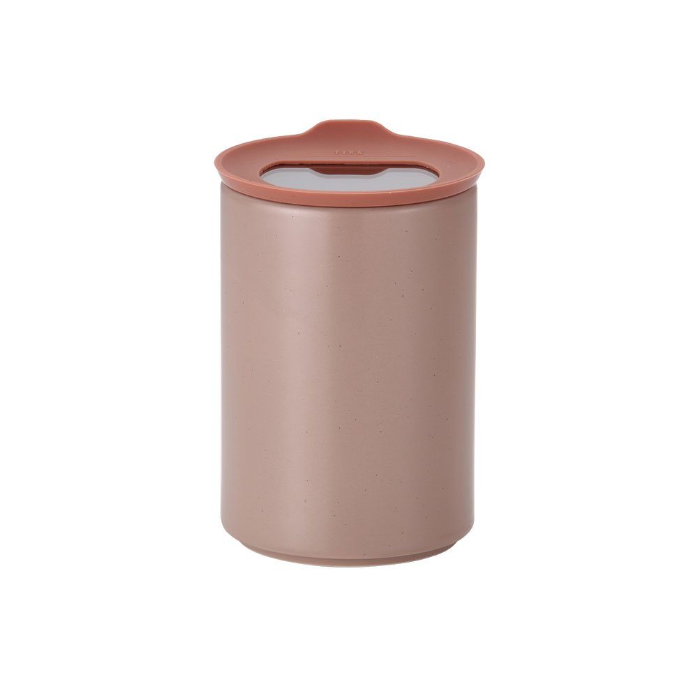 NEOFLAM® Vorratsdose FIKA One Keramik Vorratsdose 650ml - Rosé Pink, Keramik, Silikon, (1-tlg)