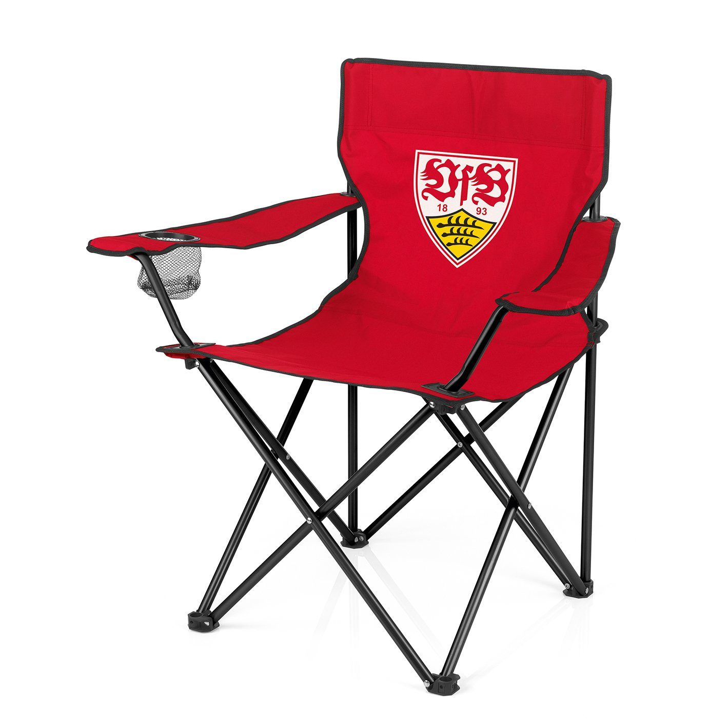 VfB Stuttgart Campingstuhl VfB Stuttgart Campingstuhl faltbar - 80x50 cm -  rot mit Logo