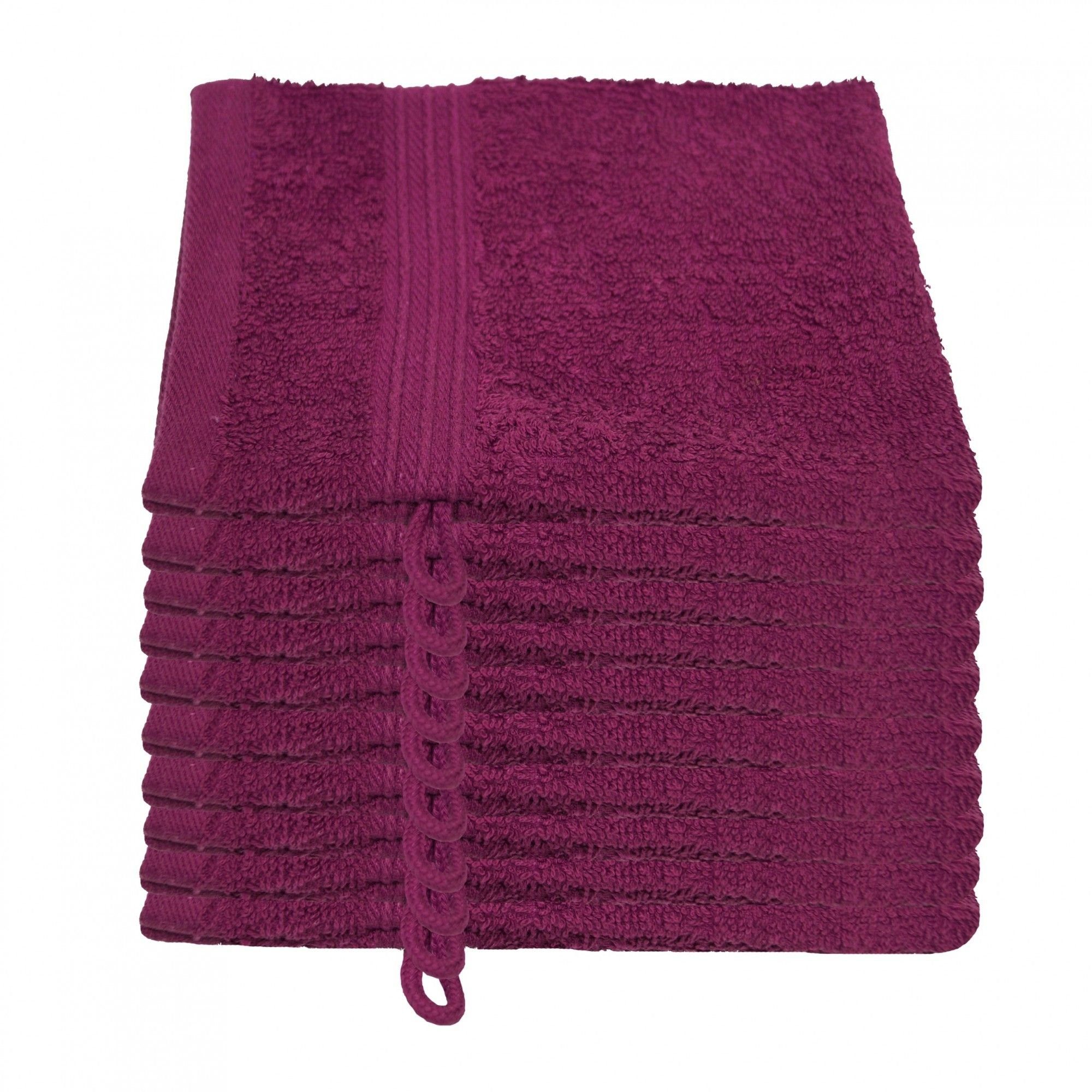 Julie Julsen Waschhandschuh 10-Waschhandschuh-Lila-Waschhandschuh 15 x 21 cm, (10-St)