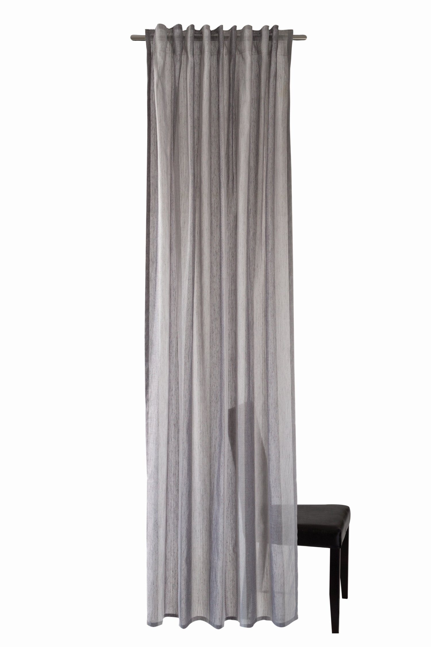 140x245 stone Skagen Vorhang, Homing Deko HOMING, transparent Schlaufenschal Vorhang