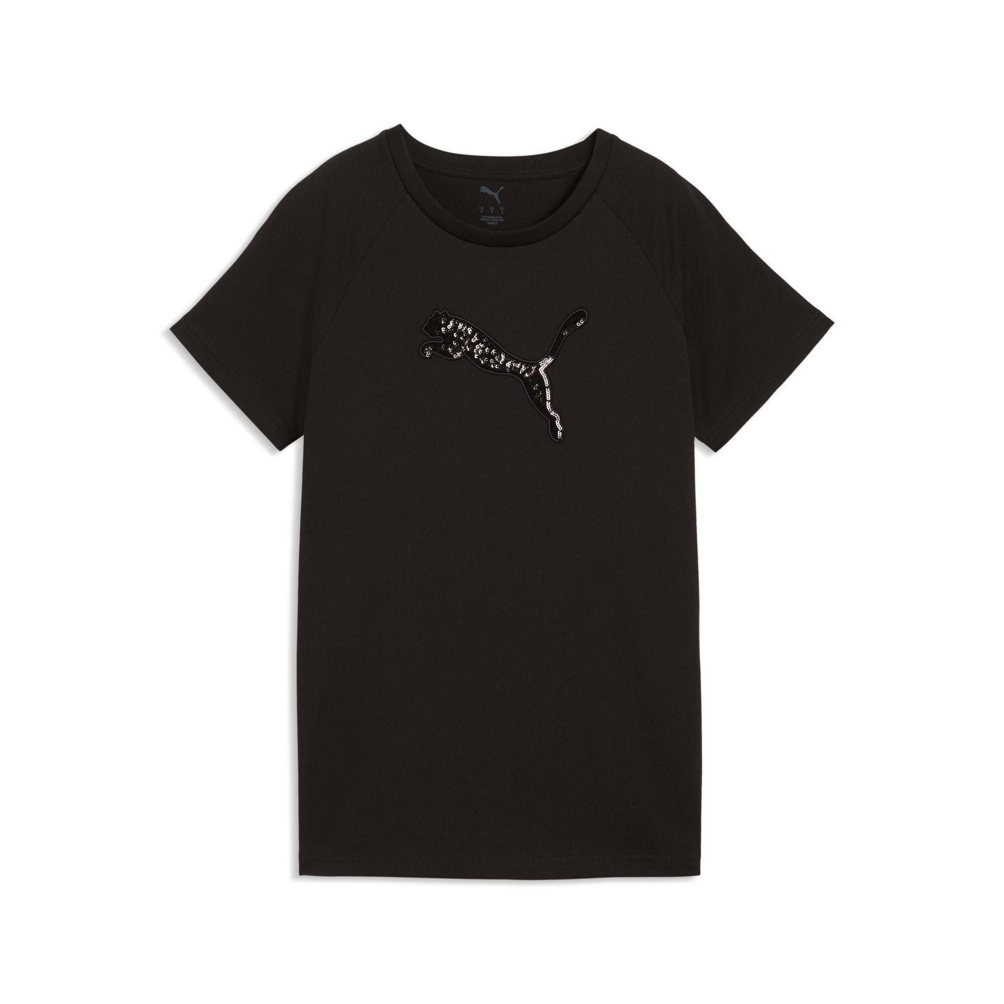 PUMA T-Shirt ESS SEQUINS TEE Kurzarmdesign, mit Rundhalsausschnitt, sportlicher Stil, Regular Fit