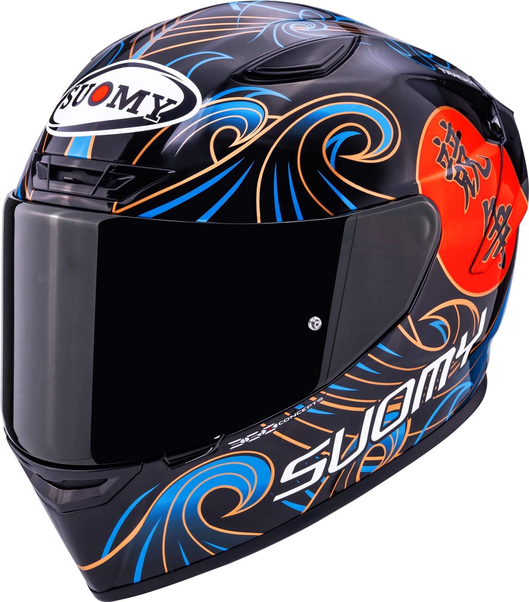 Motorradhelm Track-1 Waves Helm