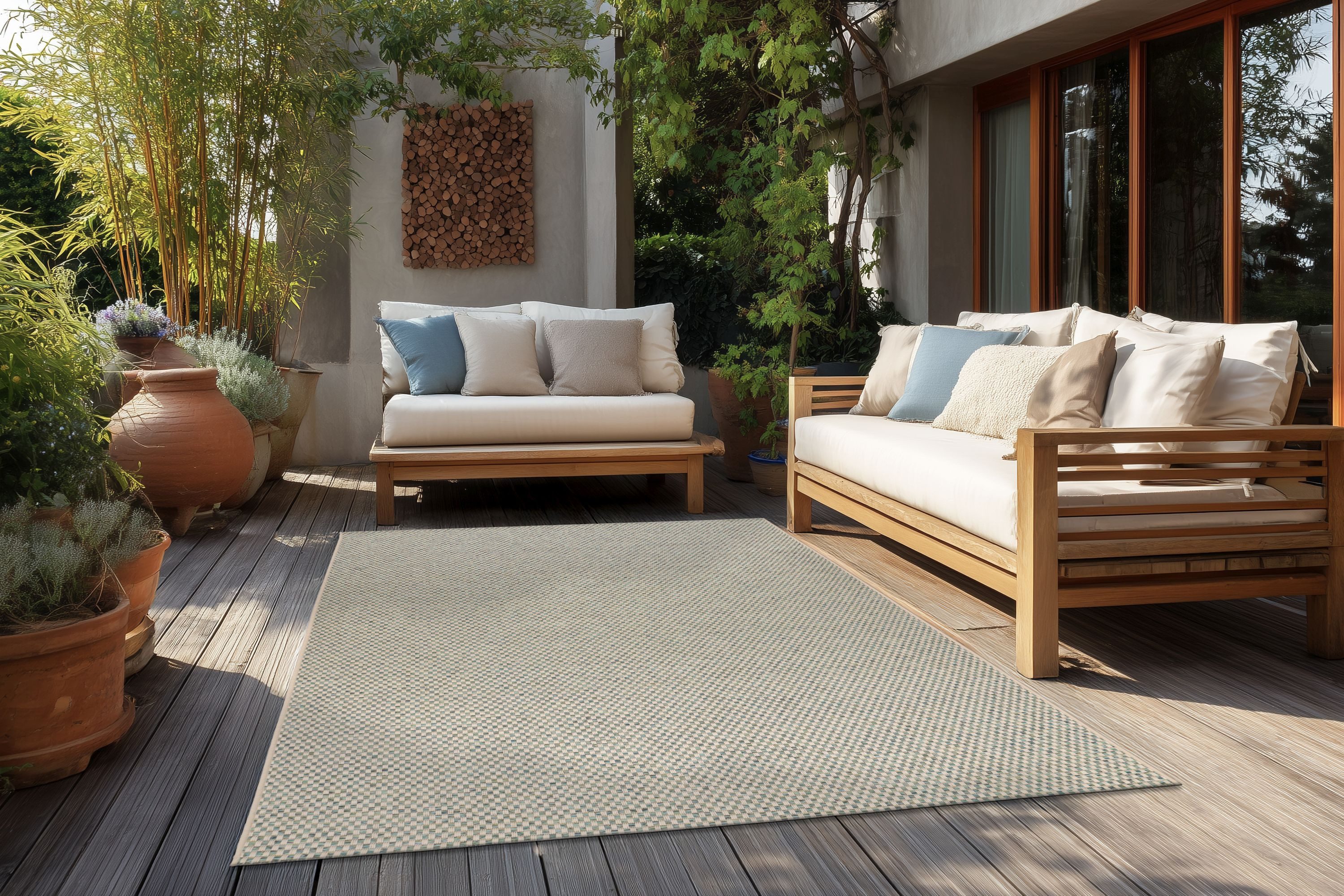Kayoom Teppich Tribal 125, rechteckig, Höhe: 6 mm, Kurzflor, In- und Outdoor geeignet
